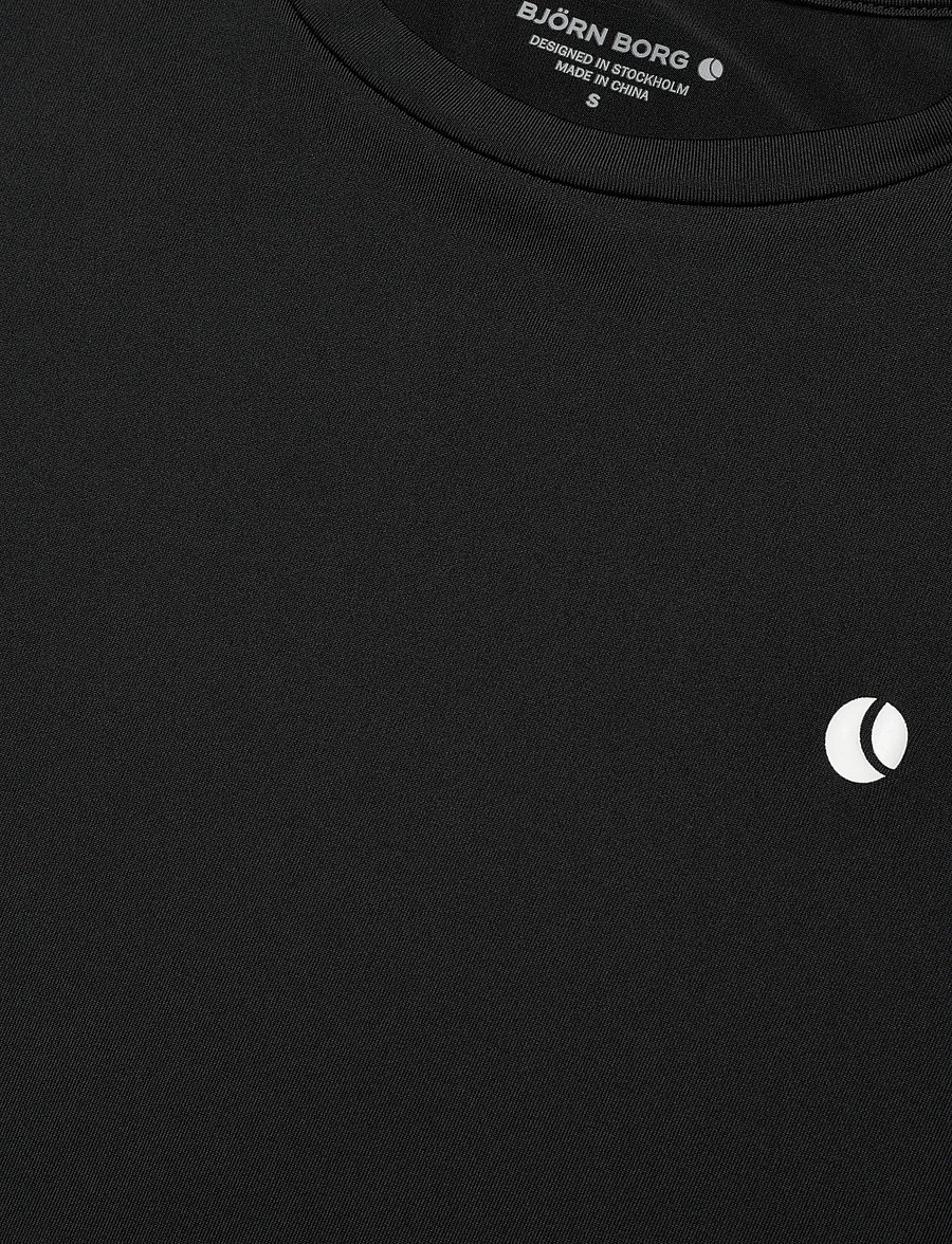 Björn Borg - ACE SLIM T-SHIRT - t-särgid - black beauty - 2
