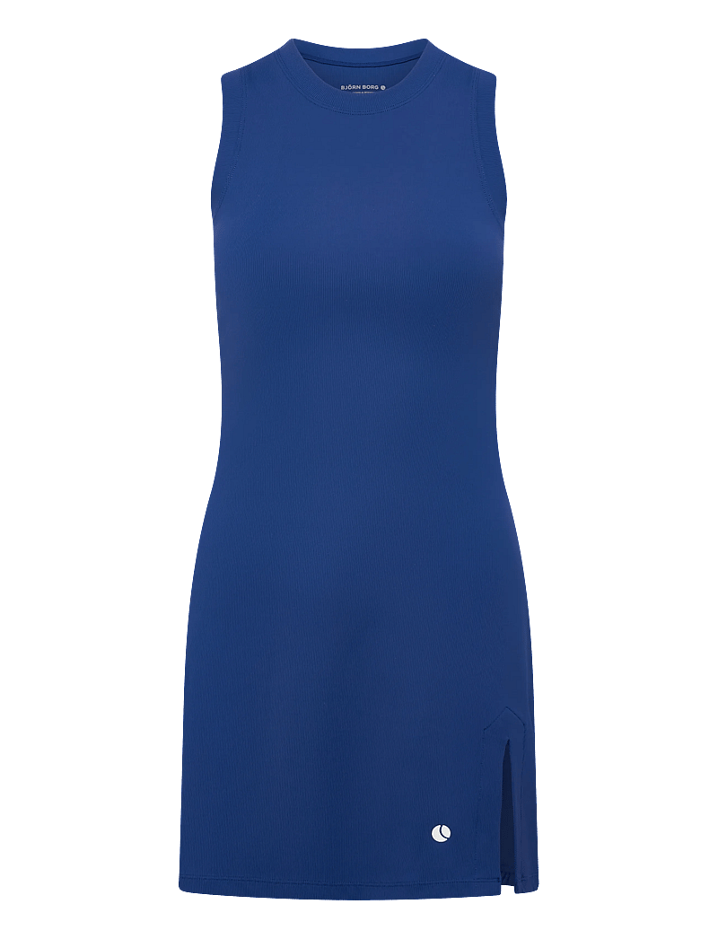 Björn Borg - ACE RIBBED DRESS - kjoler & nederdele - monaco blue - 0