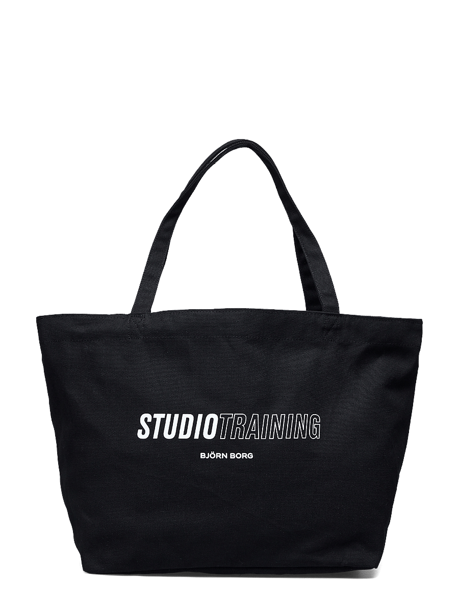 Björn Borg - BORG CANVAS TOTE - tragetaschen - black beauty - 0