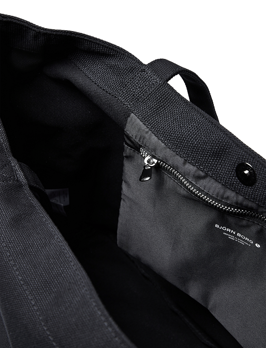 Björn Borg - BORG CANVAS TOTE - tragetaschen - black beauty - 3