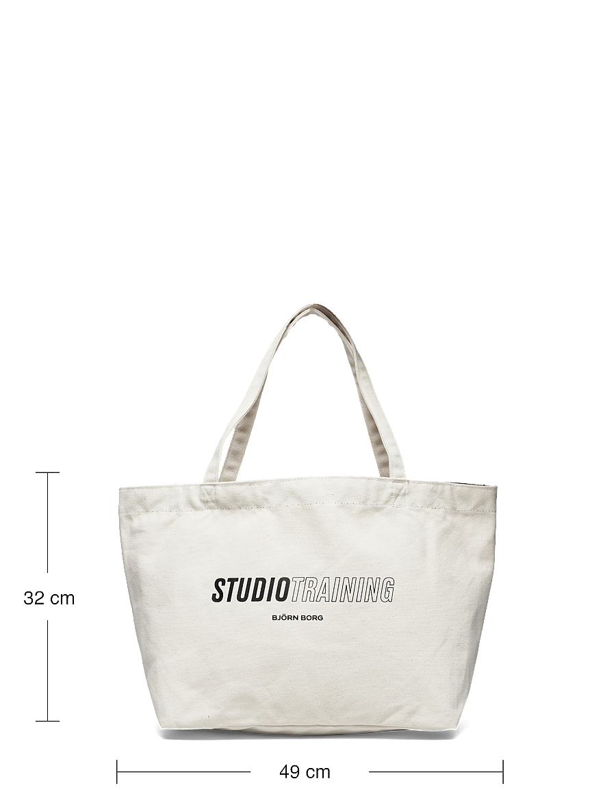 Björn Borg - BORG CANVAS TOTE - tragetaschen - egret - 4