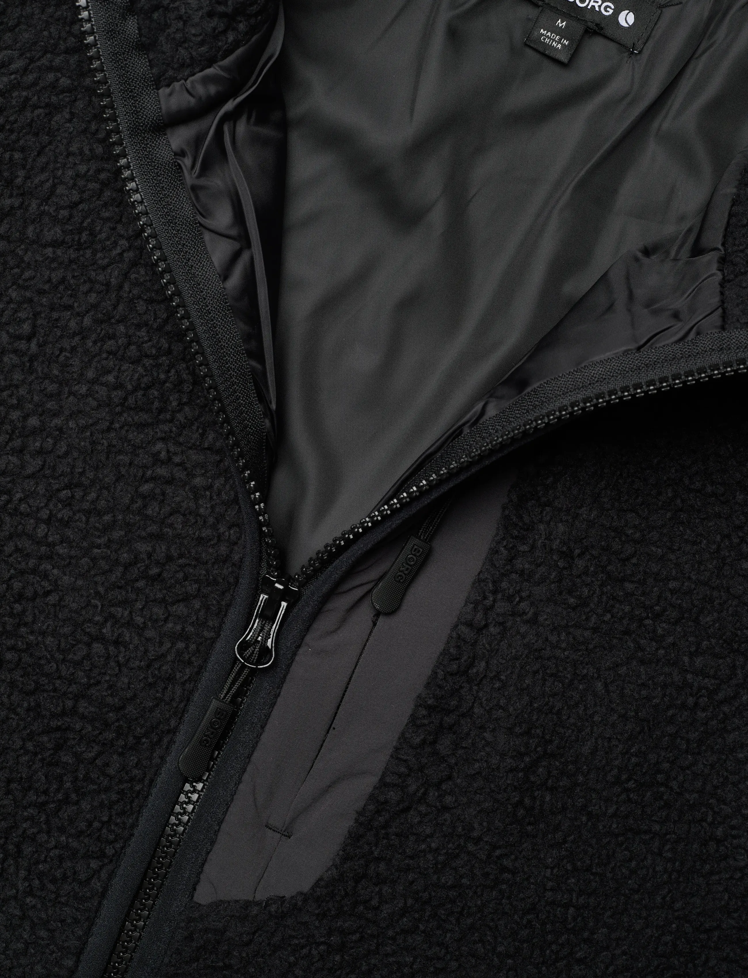 Björn Borg - CENTRE PILE JACKET - fleece & mellanlager - black beauty - 2