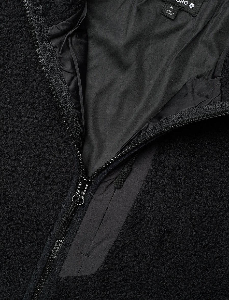 Björn Borg - CENTRE PILE JACKET - fleece & mellanlager - black beauty - 2