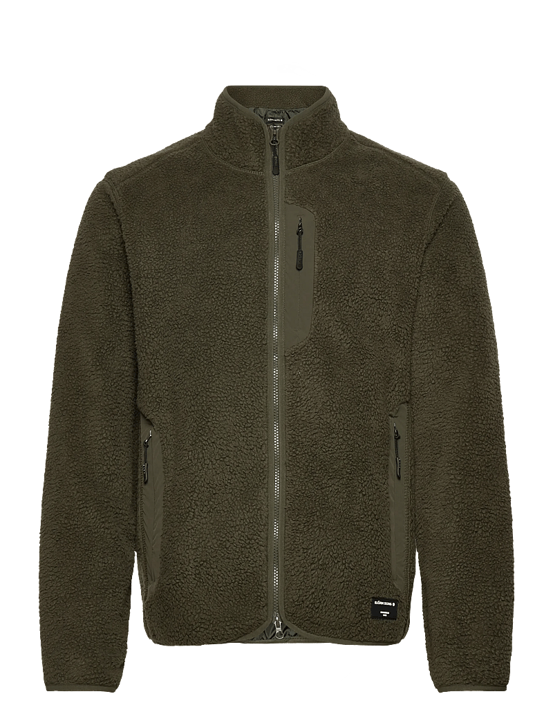 Björn Borg - CENTRE PILE JACKET - fleece og mellemlag - forest night - 0