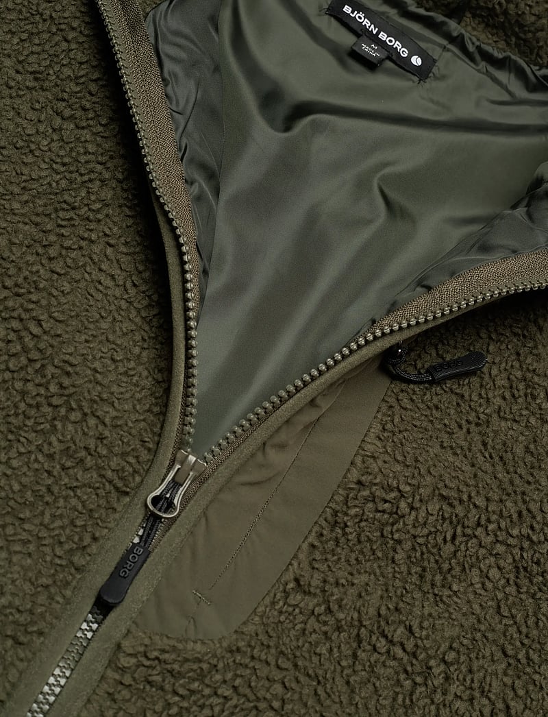 Björn Borg - CENTRE PILE JACKET - fleece og mellemlag - forest night - 2