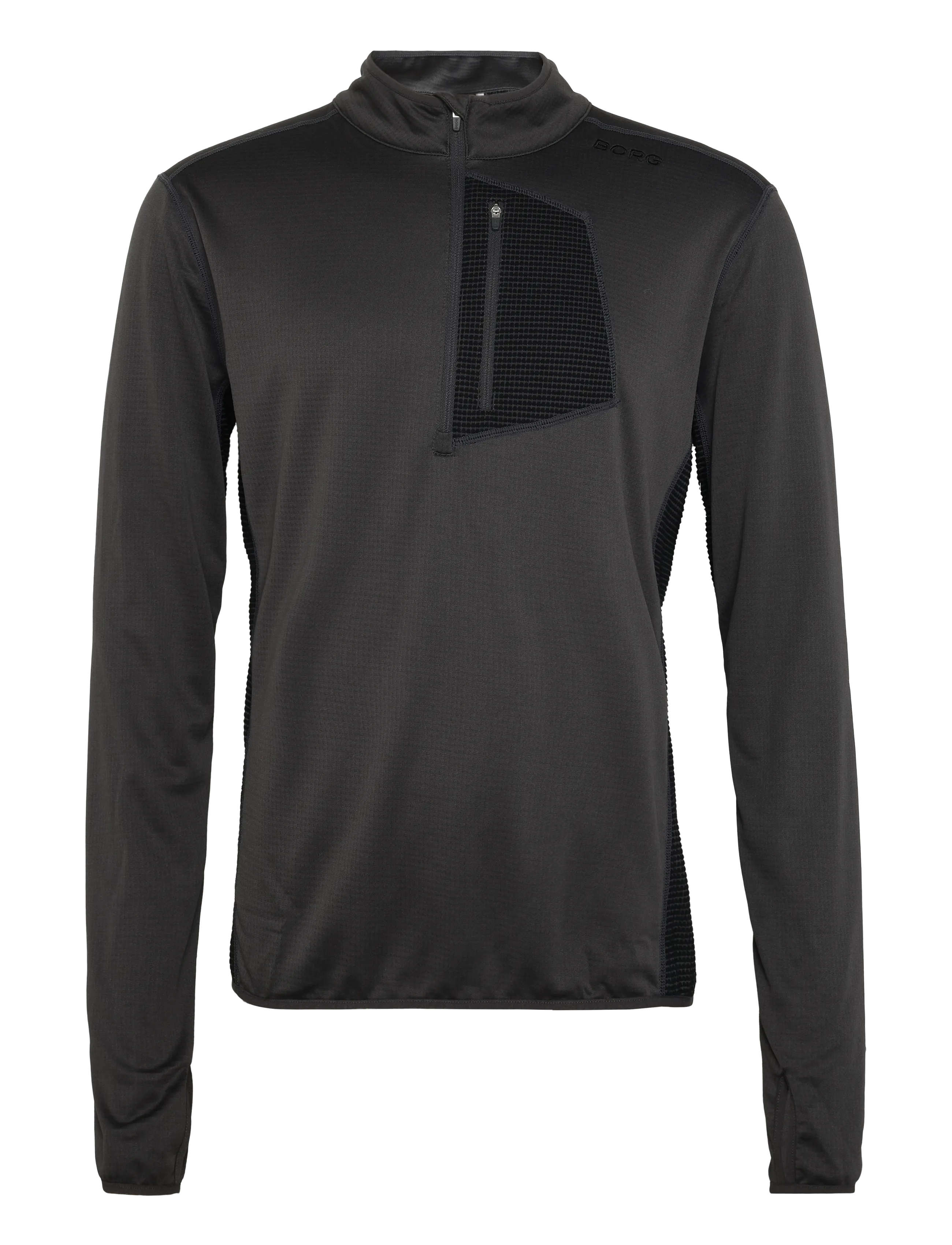 Björn Borg BORG FLEECE MIDLAYER - Kleidung - ASPHALT / grey