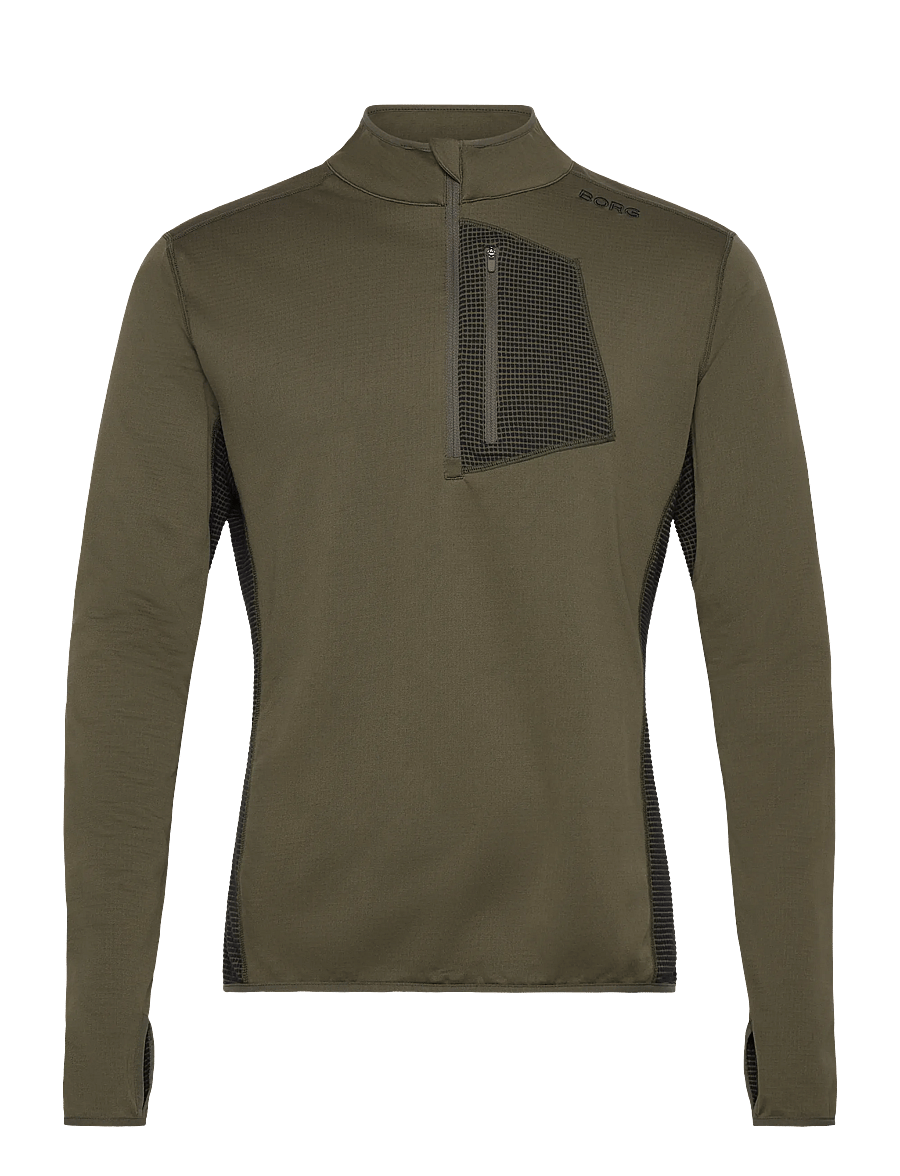 Björn Borg - BORG FLEECE MIDLAYER - fleece & midlayer - forest night - 0