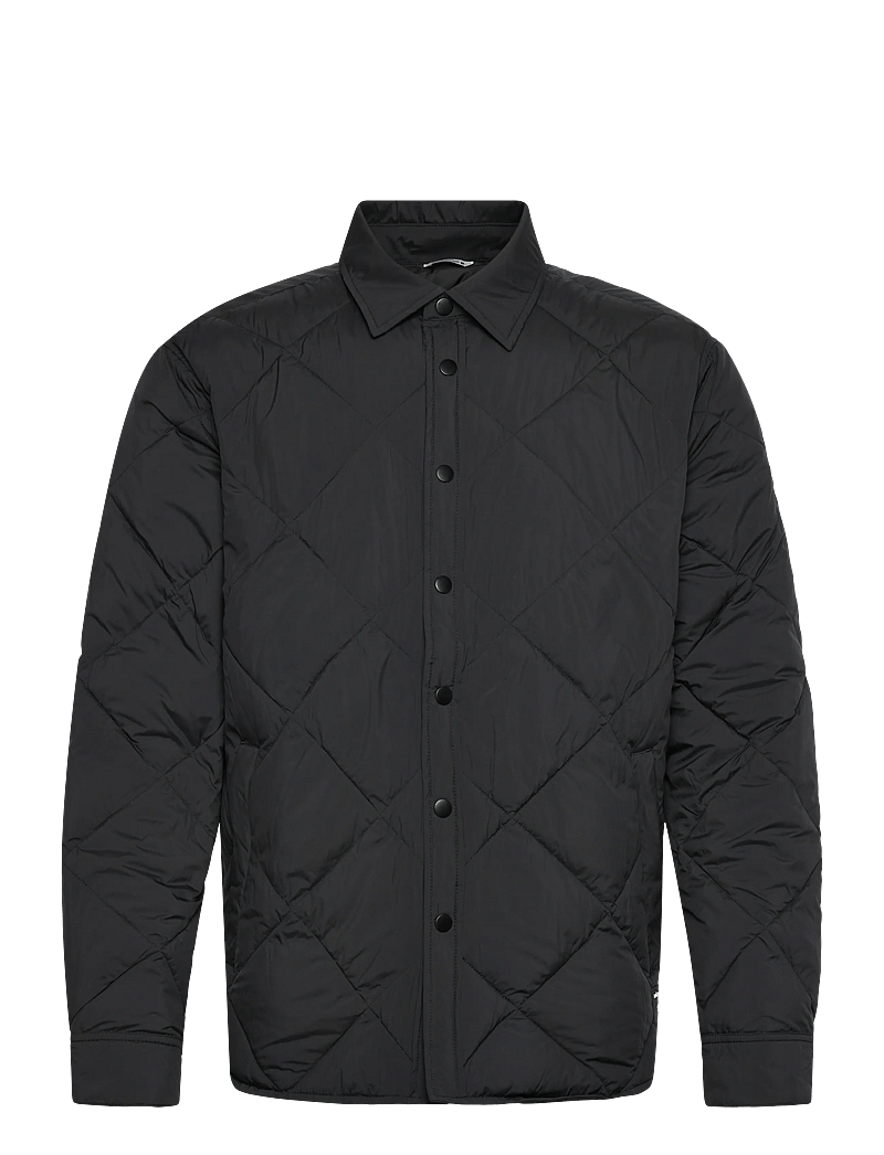 Björn Borg - CENTRE QUILTED OVERSHIRT - flisiniai ir viršutiniai drabužiai - black beauty - 0