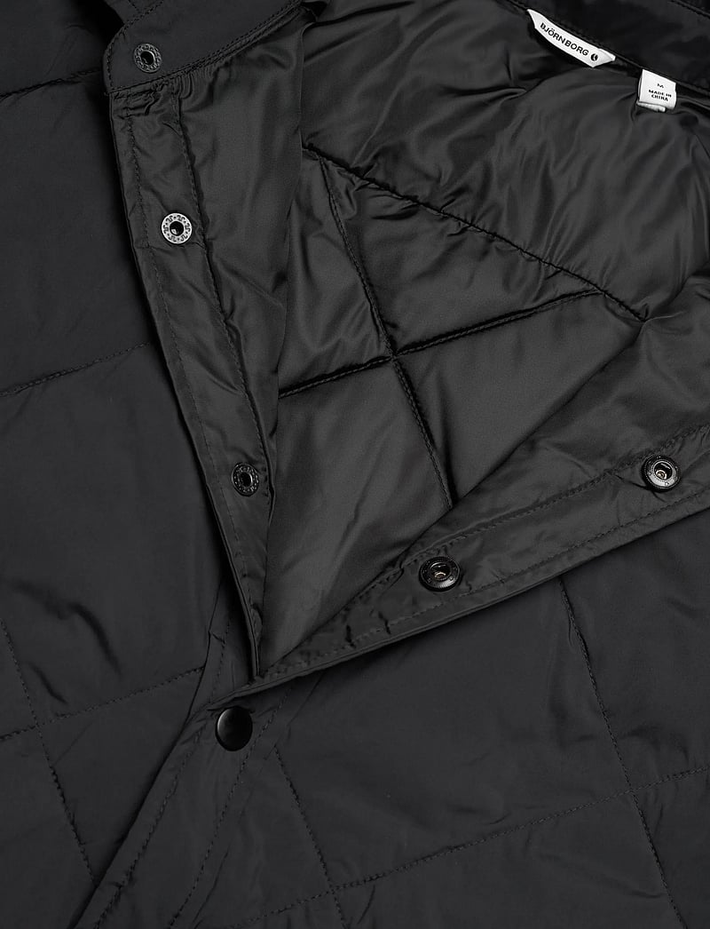 Björn Borg - CENTRE QUILTED OVERSHIRT - flisiniai ir viršutiniai drabužiai - black beauty - 2