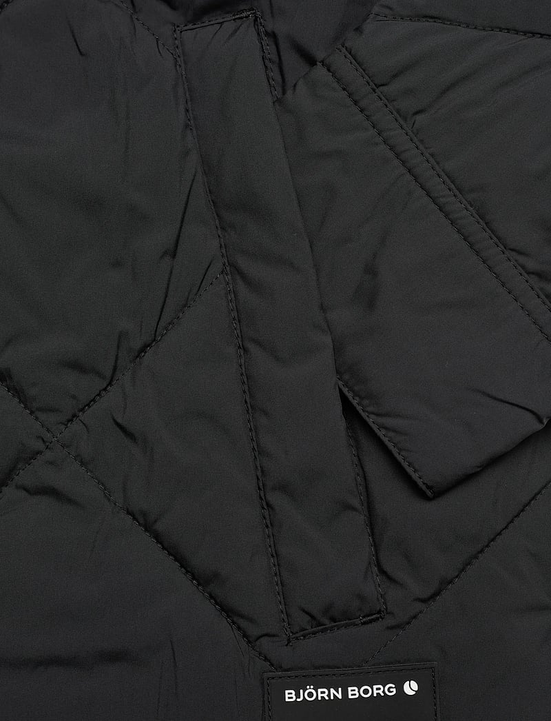 Björn Borg - CENTRE QUILTED OVERSHIRT - flisiniai ir viršutiniai drabužiai - black beauty - 3