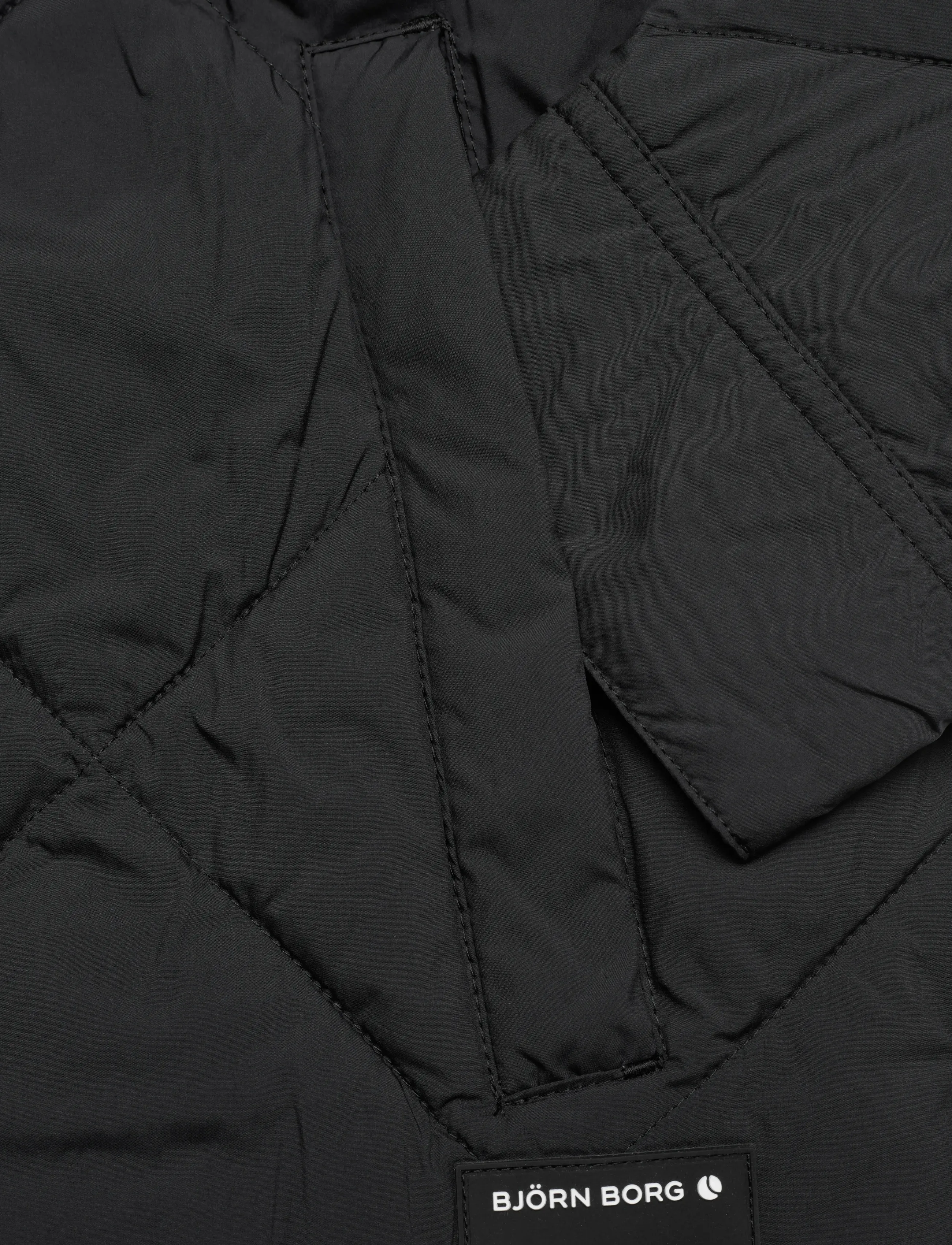 Björn Borg - CENTRE QUILTED OVERSHIRT - fleece og mellomlag - black beauty - 3