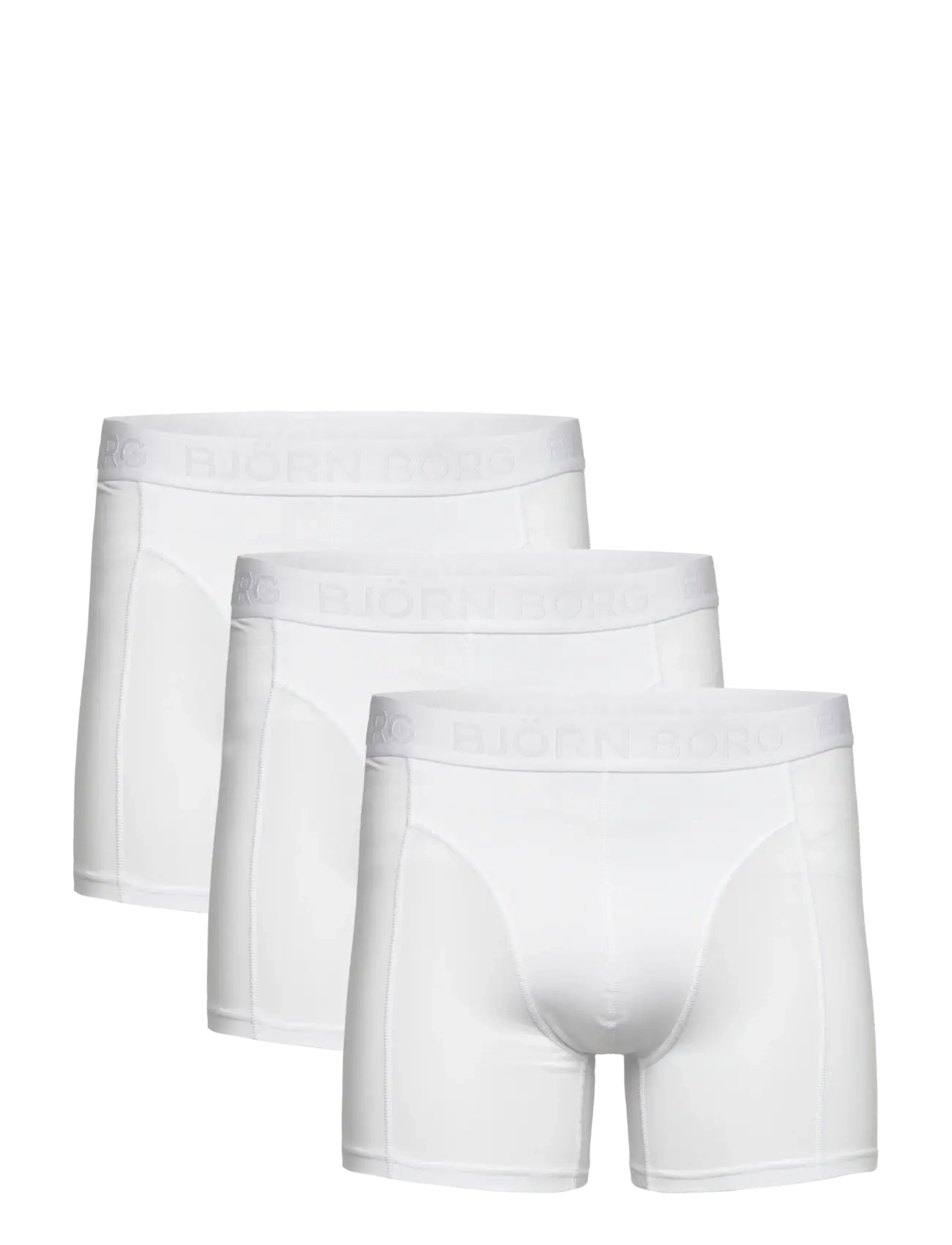 Björn Borg Cotton Stretch Boxer 3P, Mænd, Boxer Trusser, Hvid, Str: XXL