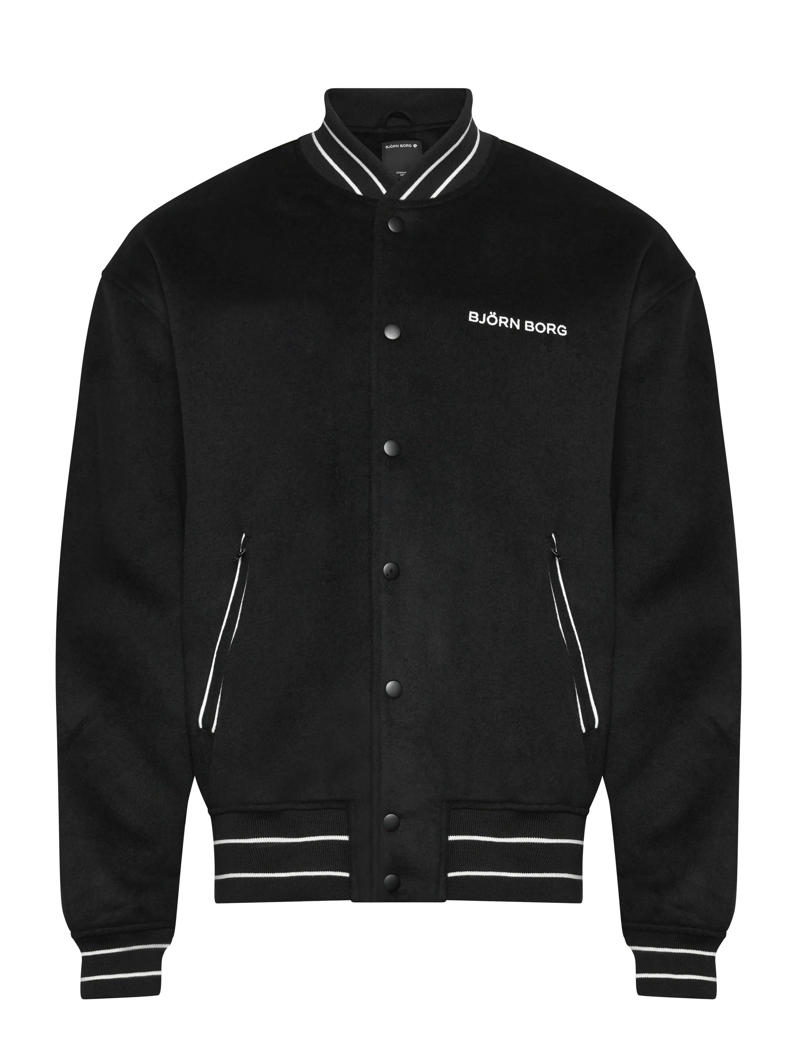 Björn Borg Varsity Jacket, M, Sport Jackets, Schwarz - Casual Männerswear