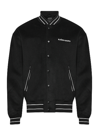 Björn Borg BORG VARSITY JACKET - Yttertøy - BLACK BEAUTY / black