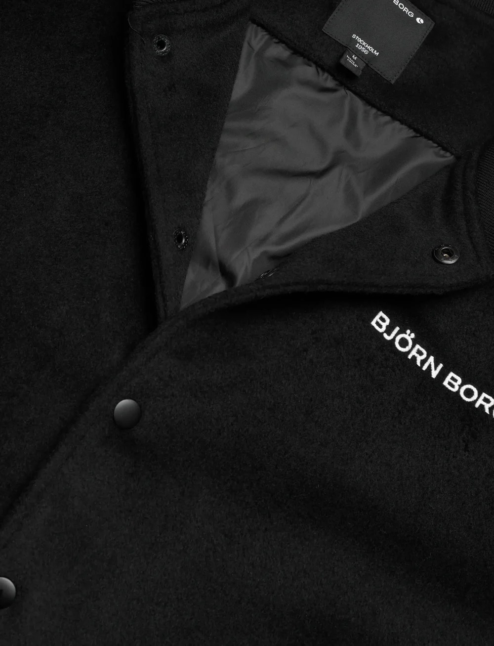 Björn Borg - BORG VARSITY JACKET - sportjackor - black beauty - 2