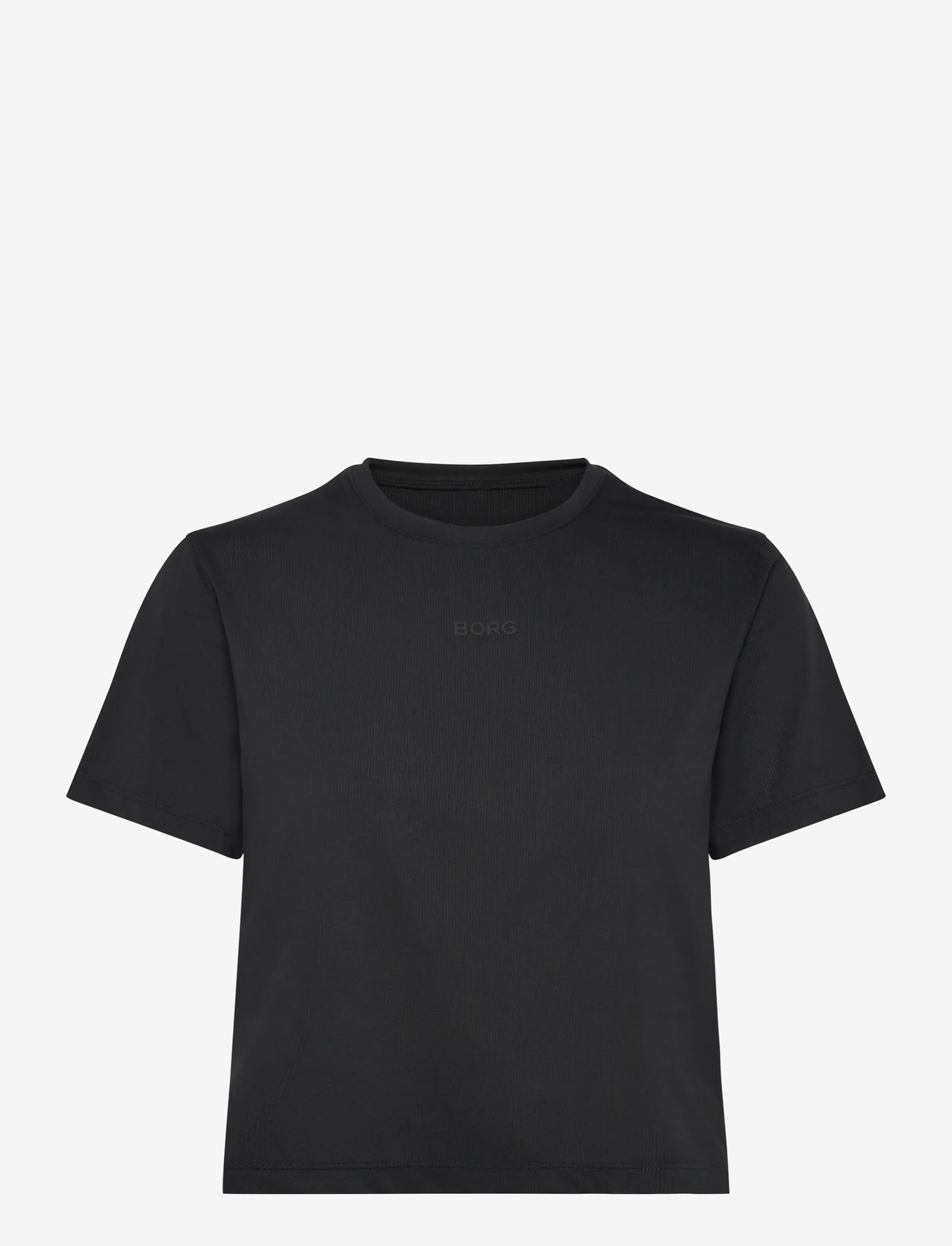 Björn Borg - BORG CROPPED T-SHIRT - magabolir - black beauty - 0