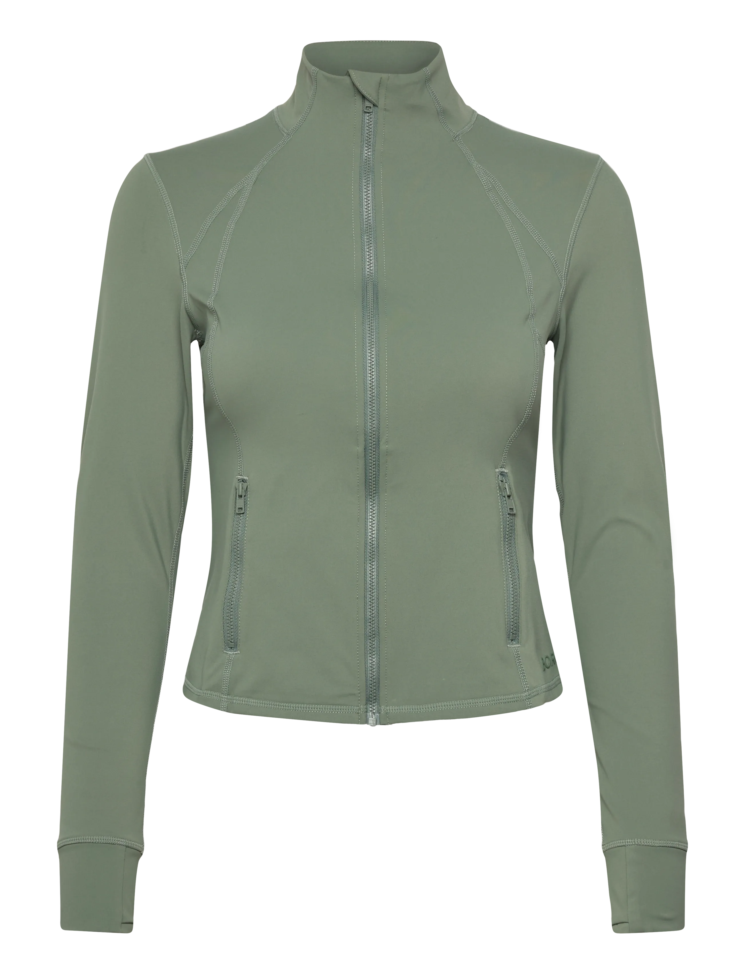 BJÖRN BORG Borg Soft Zip Midlayer Khaki - L - Damen