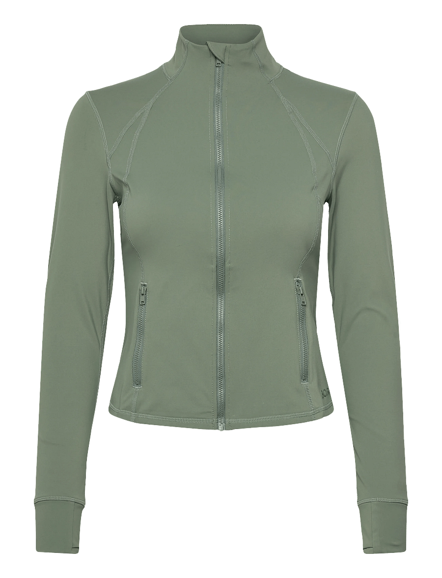 Björn Borg - BORG SOFT ZIP MIDLAYER - oberteile - agave green - 0