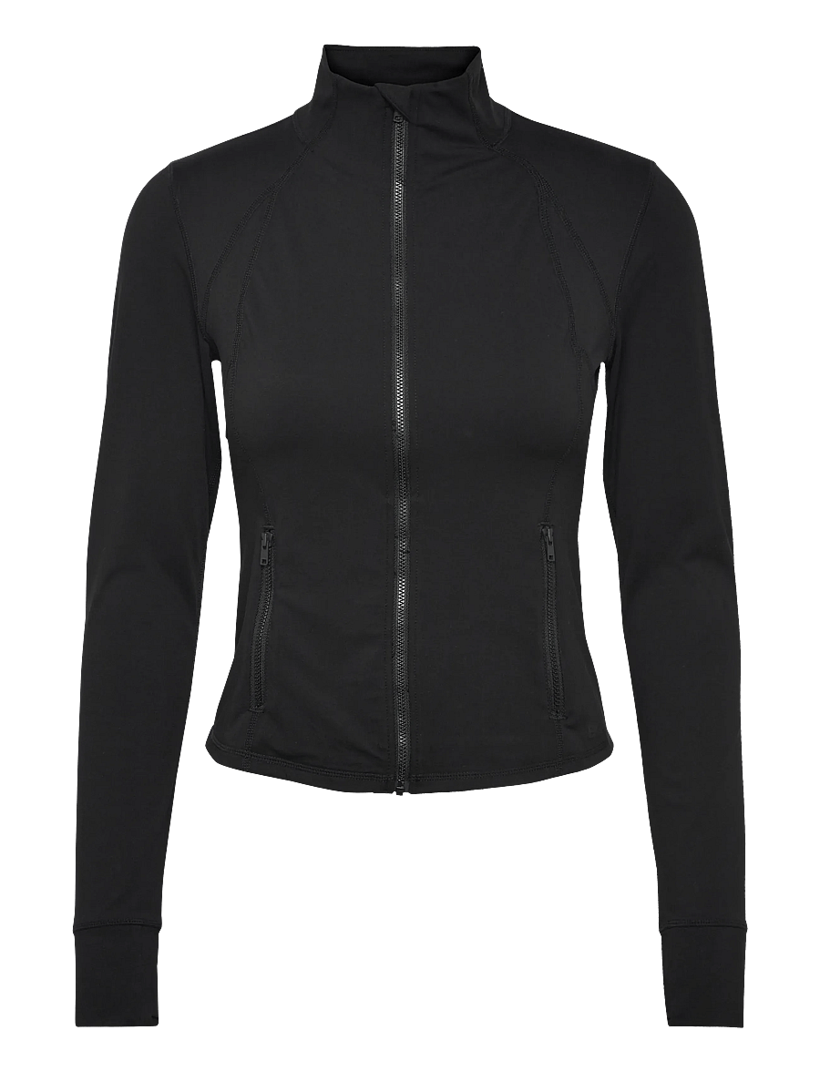 Björn Borg - BORG SOFT ZIP MIDLAYER - oberteile - black beauty - 0