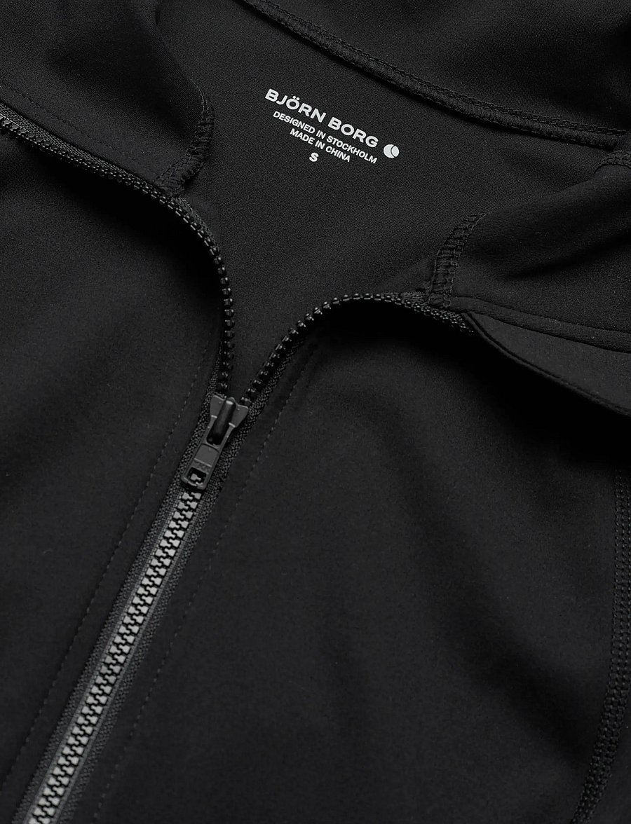 Björn Borg - BORG SOFT ZIP MIDLAYER - oberteile - black beauty - 2