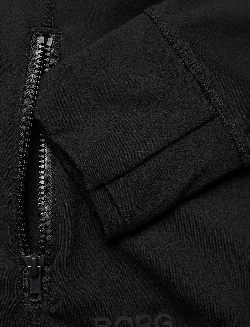 Björn Borg - BORG SOFT ZIP MIDLAYER - langarmshirts - black beauty - 3