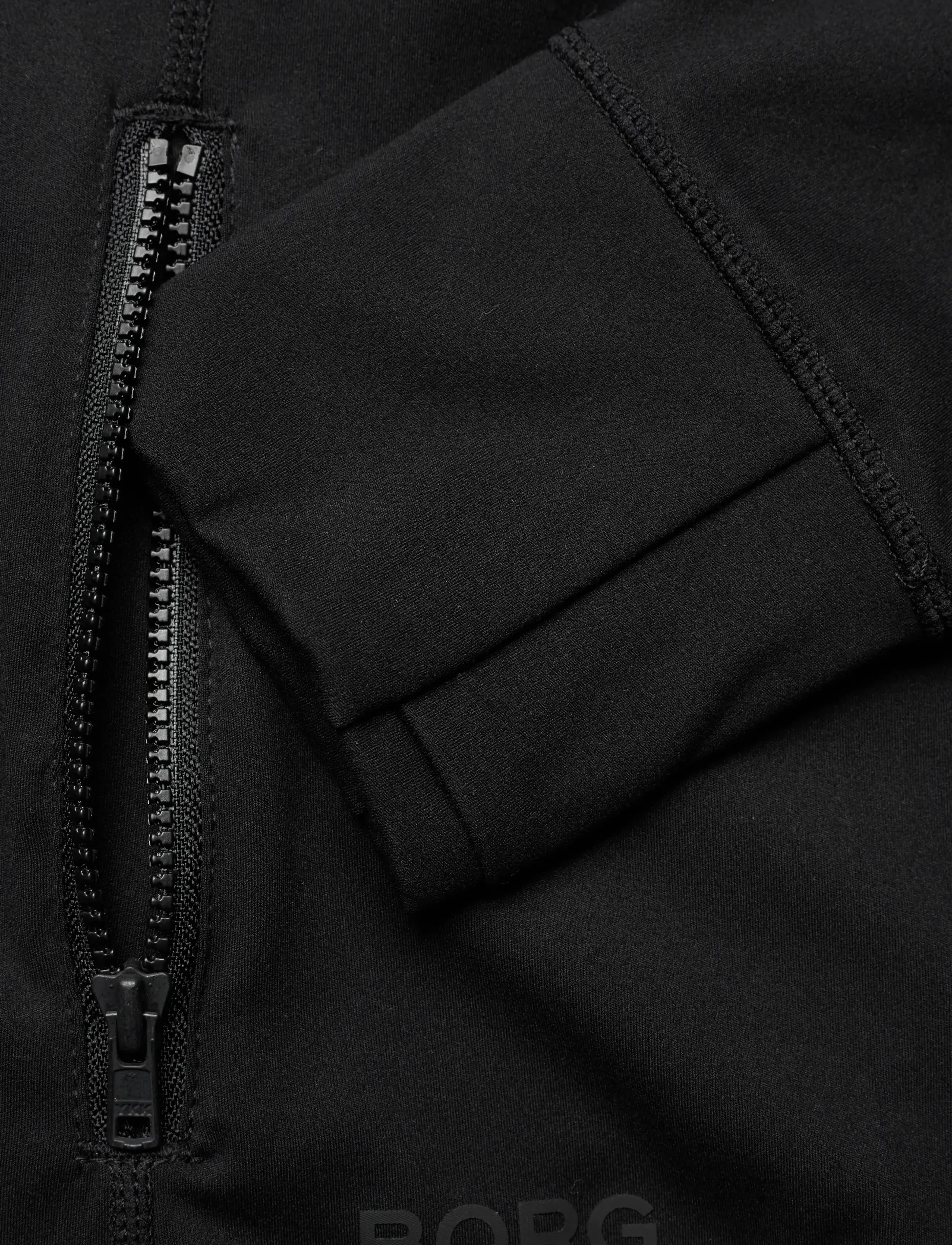 Björn Borg - BORG SOFT ZIP MIDLAYER - alussärgid - black beauty - 3