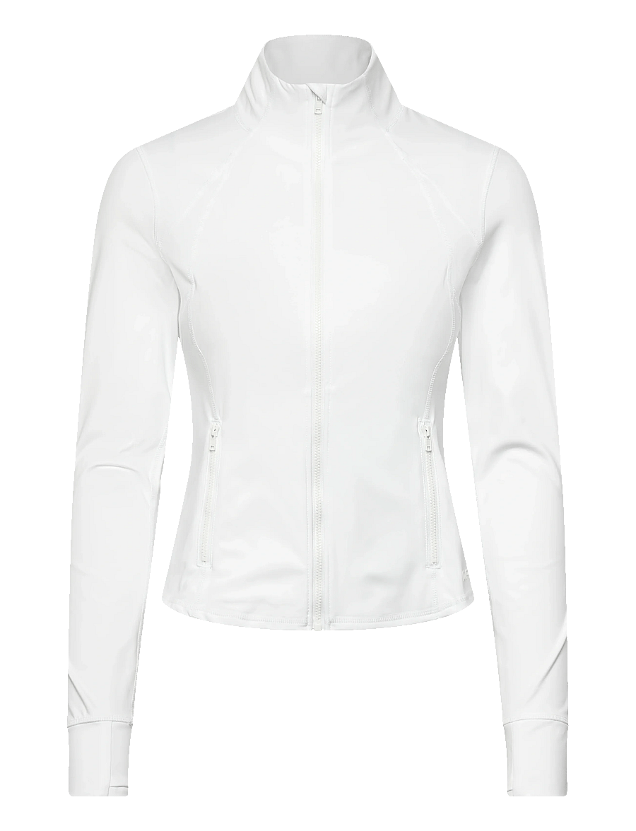 Björn Borg - BORG SOFT ZIP MIDLAYER - oberteile - brilliant white - 0