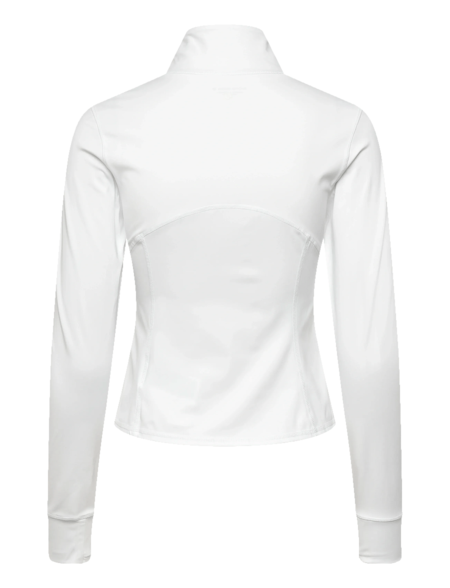 Björn Borg - BORG SOFT ZIP MIDLAYER - oberteile - brilliant white - 1