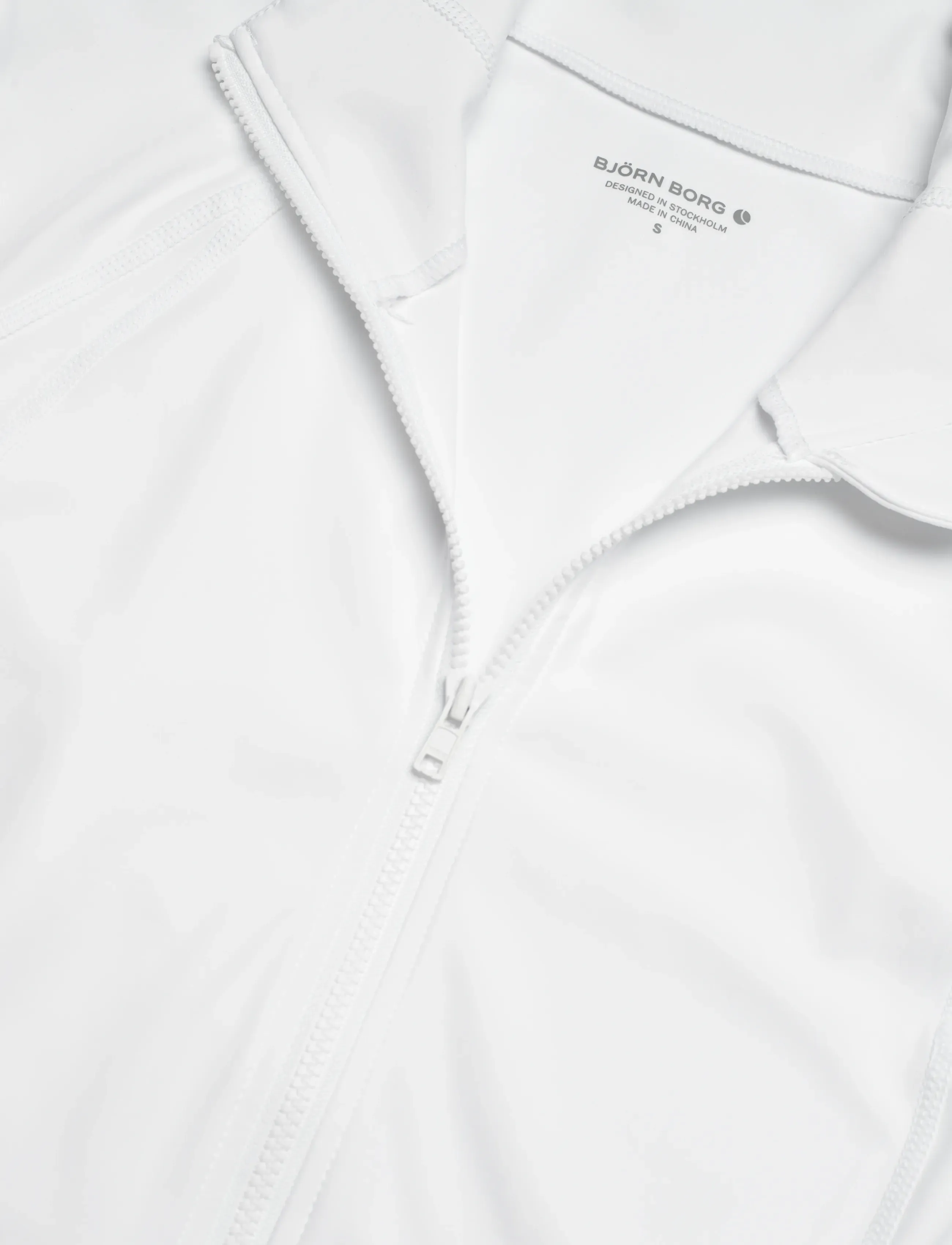 Björn Borg - BORG SOFT ZIP MIDLAYER - alussärgid - brilliant white - 2