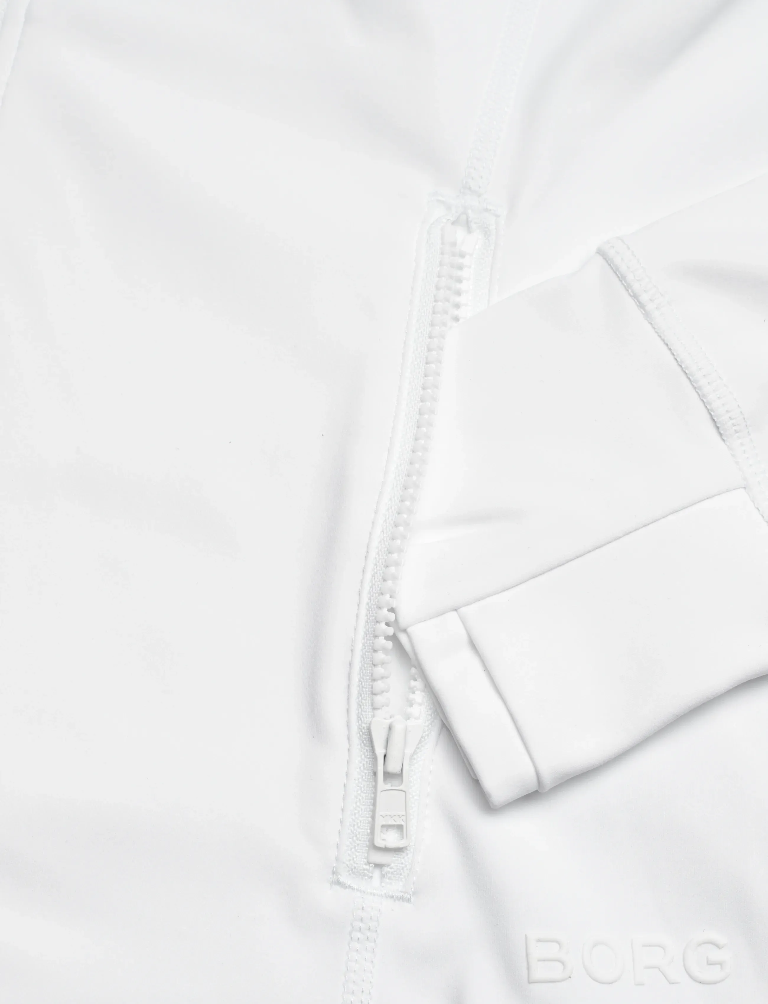Björn Borg - BORG SOFT ZIP MIDLAYER - alussärgid - brilliant white - 3