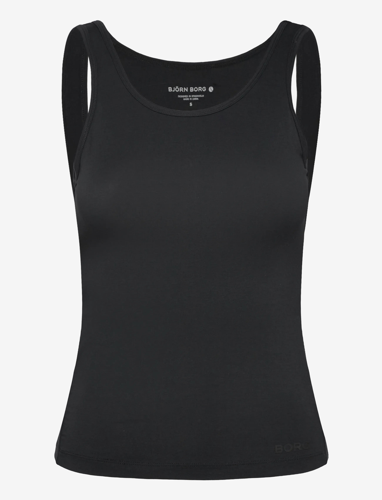 Björn Borg - STUDIO DEEP BACK TANK TOP - linnen - black beauty - 0