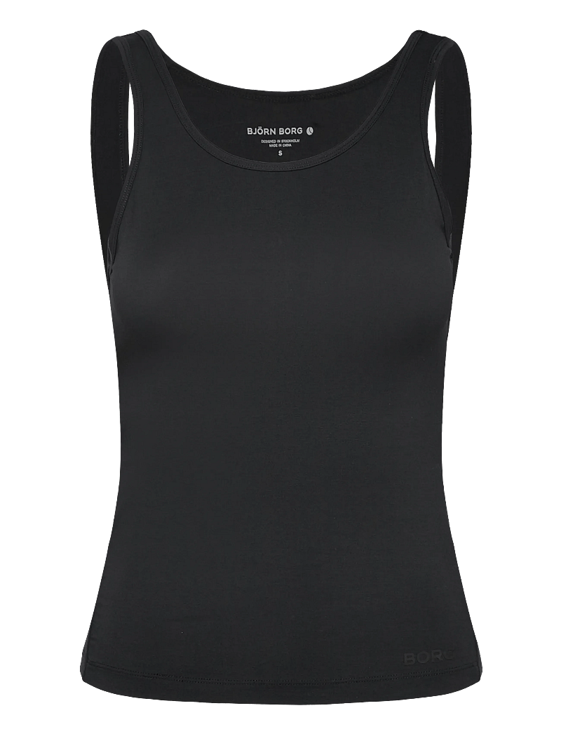 Björn Borg - STUDIO DEEP BACK TANK TOP - linnen - black beauty - 0