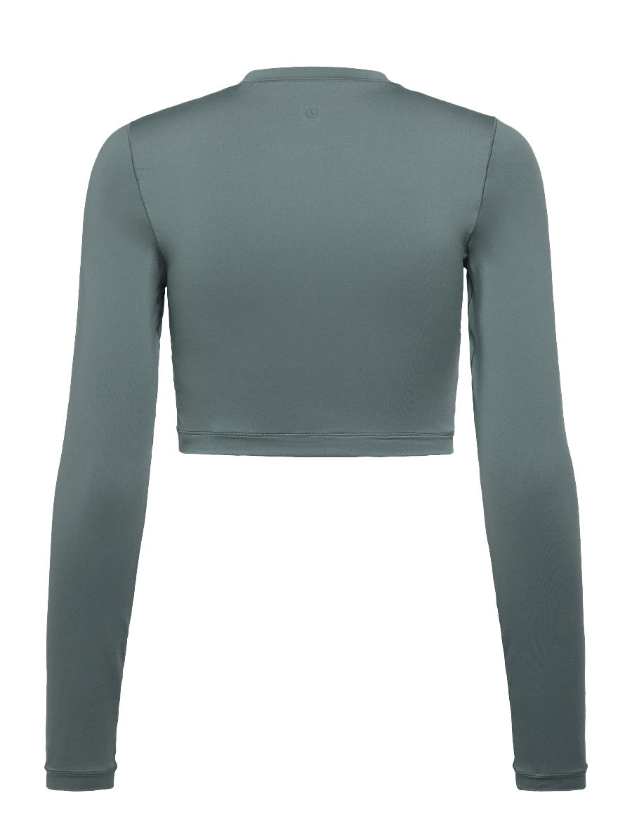 Björn Borg - STUDIO SOFT CROPPED LONGSLEEVE - crop-tops - balsam green - 1