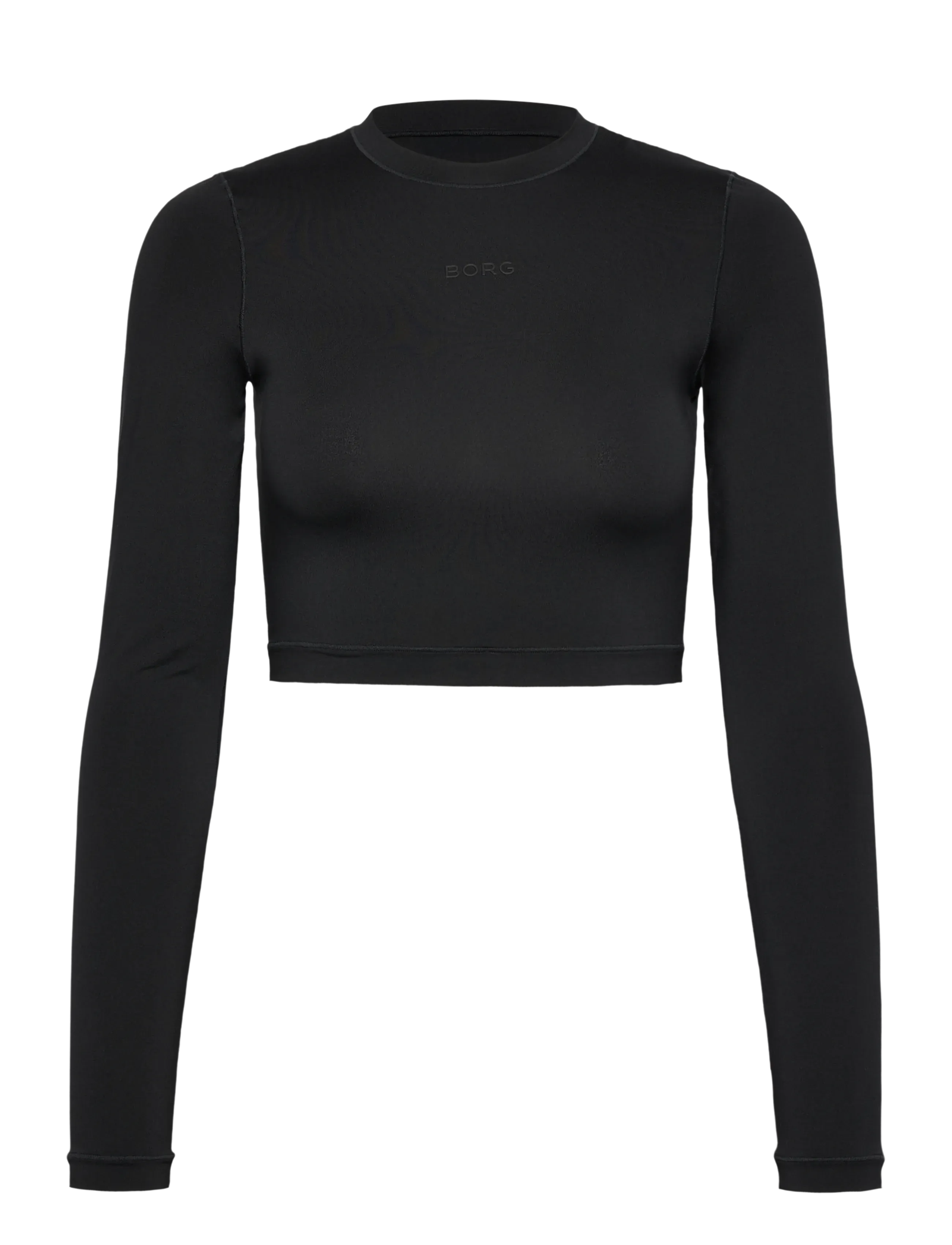BJÖRN BORG Studio Soft Cropped Longsleeve Schwarz - XL - Damen