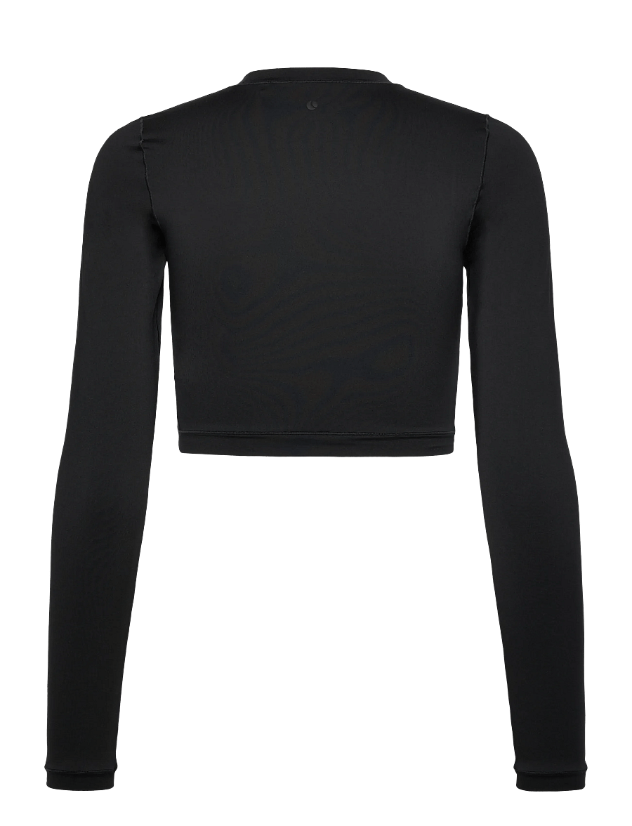 Björn Borg - STUDIO SOFT CROPPED LONGSLEEVE - crop-tops - black beauty - 1