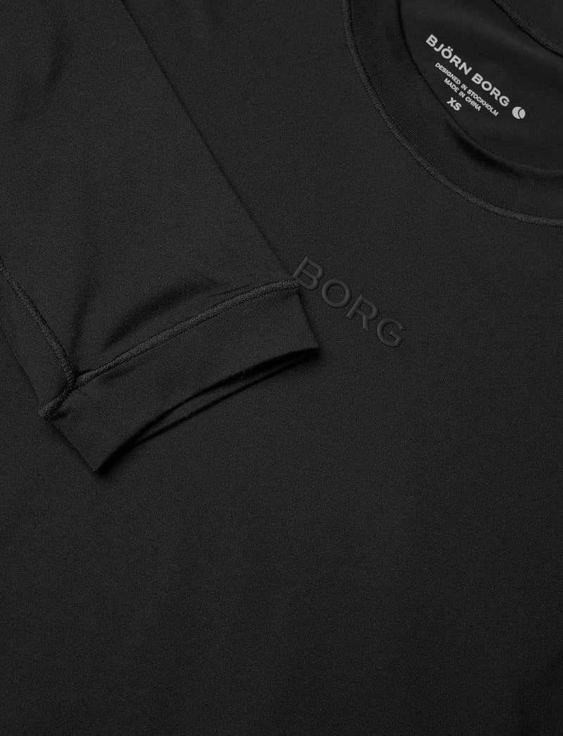 Björn Borg - STUDIO SOFT CROPPED LONGSLEEVE - crop tops - black beauty - 2