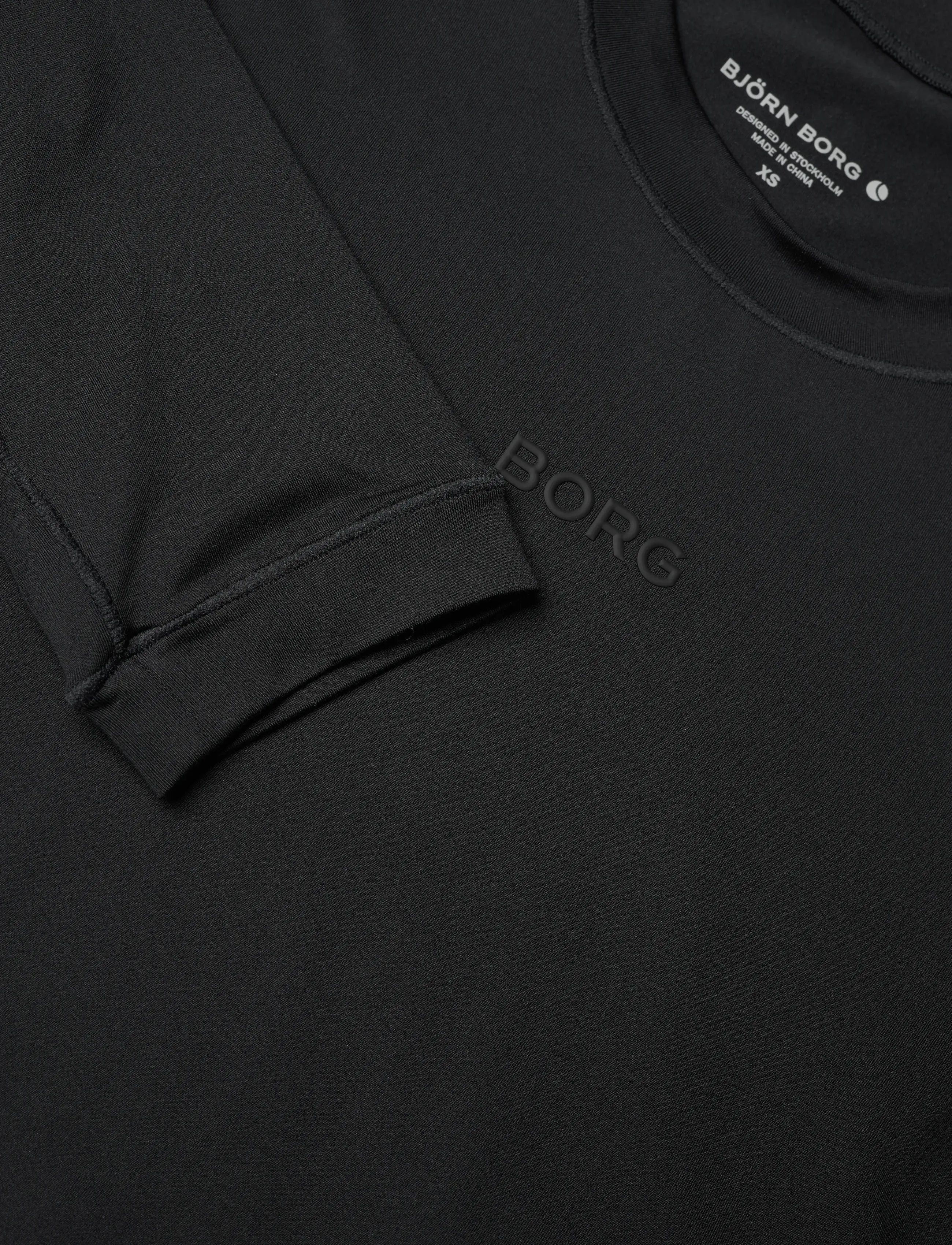 Björn Borg - STUDIO SOFT CROPPED LONGSLEEVE - crop-tops - black beauty - 2