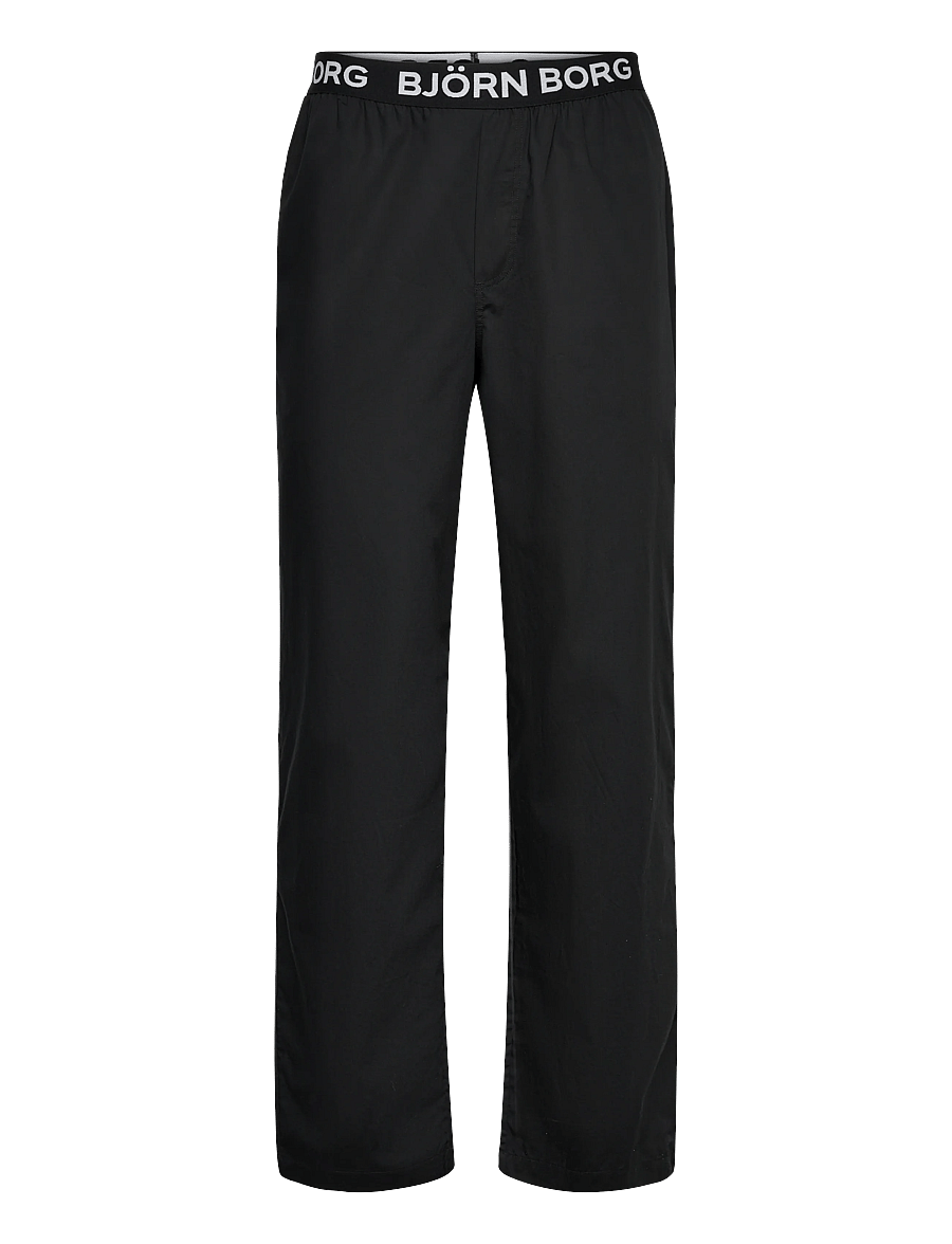 Björn Borg - CORE WOVEN LOGO PYJAMA PANTS - pyjamahose - black beauty - 0