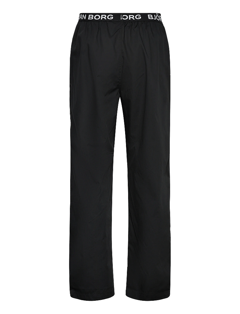 Björn Borg - CORE WOVEN LOGO PYJAMA PANTS - pyjamasbyxor - black beauty - 1