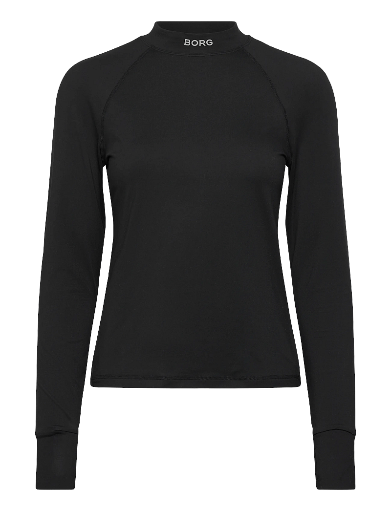 Björn Borg - BORG PERFORMANCE BRUSHED MOCKNECK - pikkade varrukatega alussärgid - black beauty - 0
