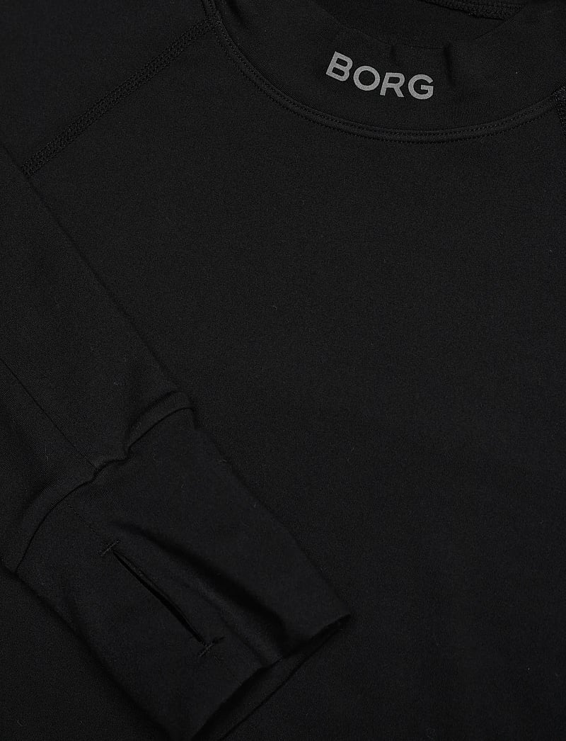 Björn Borg - BORG PERFORMANCE BRUSHED MOCKNECK - pikkade varrukatega alussärgid - black beauty - 2