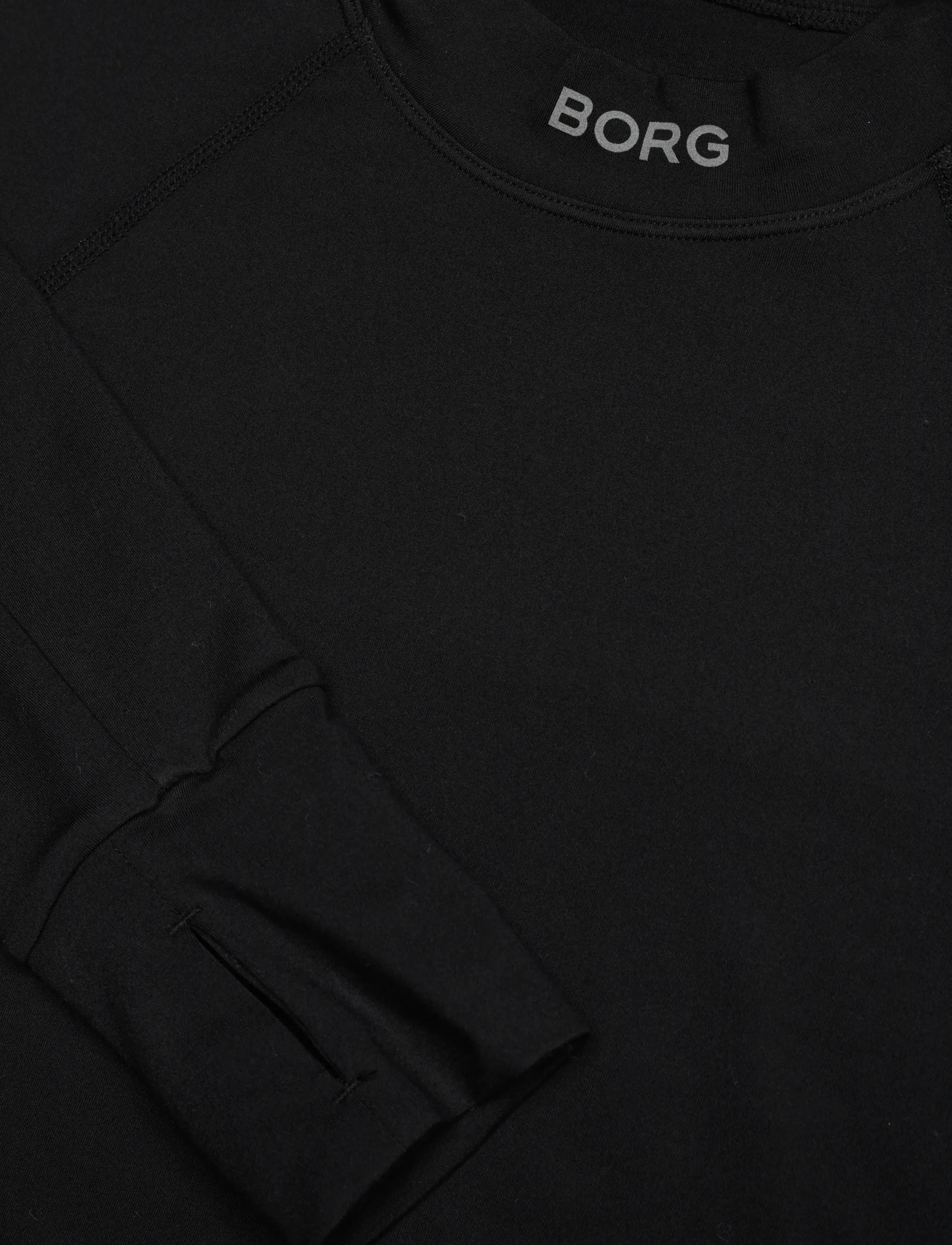 Björn Borg - BORG PERFORMANCE BRUSHED MOCKNECK - langærmede toppe - black beauty - 2
