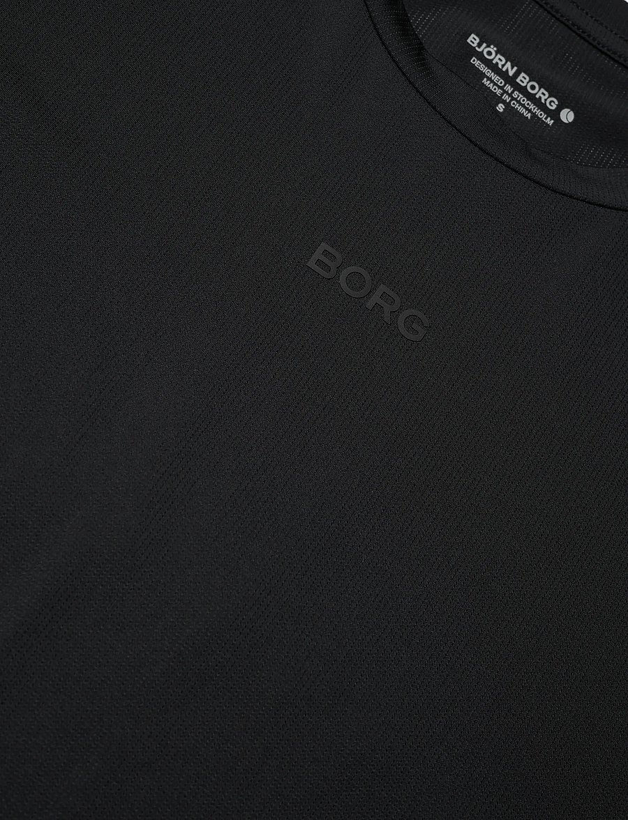 Björn Borg - BORG SPORTS T-SHIRT - alussärgid ja t-särgid - black beauty - 2