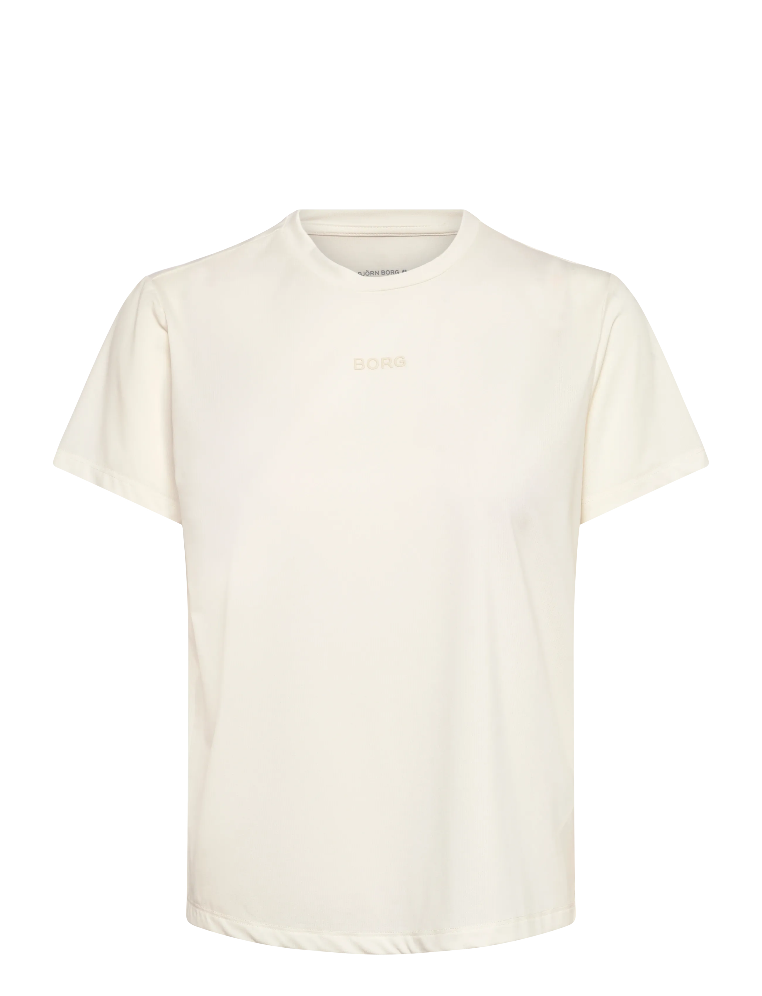 Björn Borg BORG SPORTS T-SHIRT - Tøj - TOFU / cream