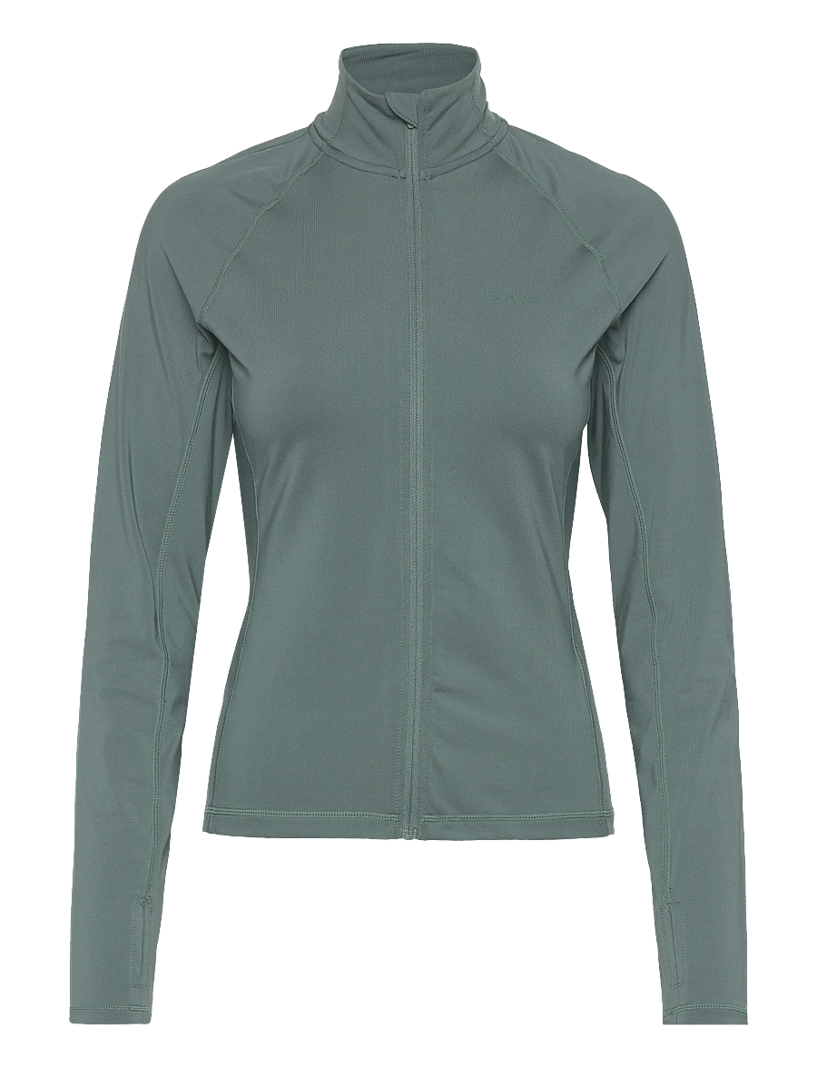 Björn Borg - BORG FULL ZIP MIDLAYER - oberteile - balsam green - 0