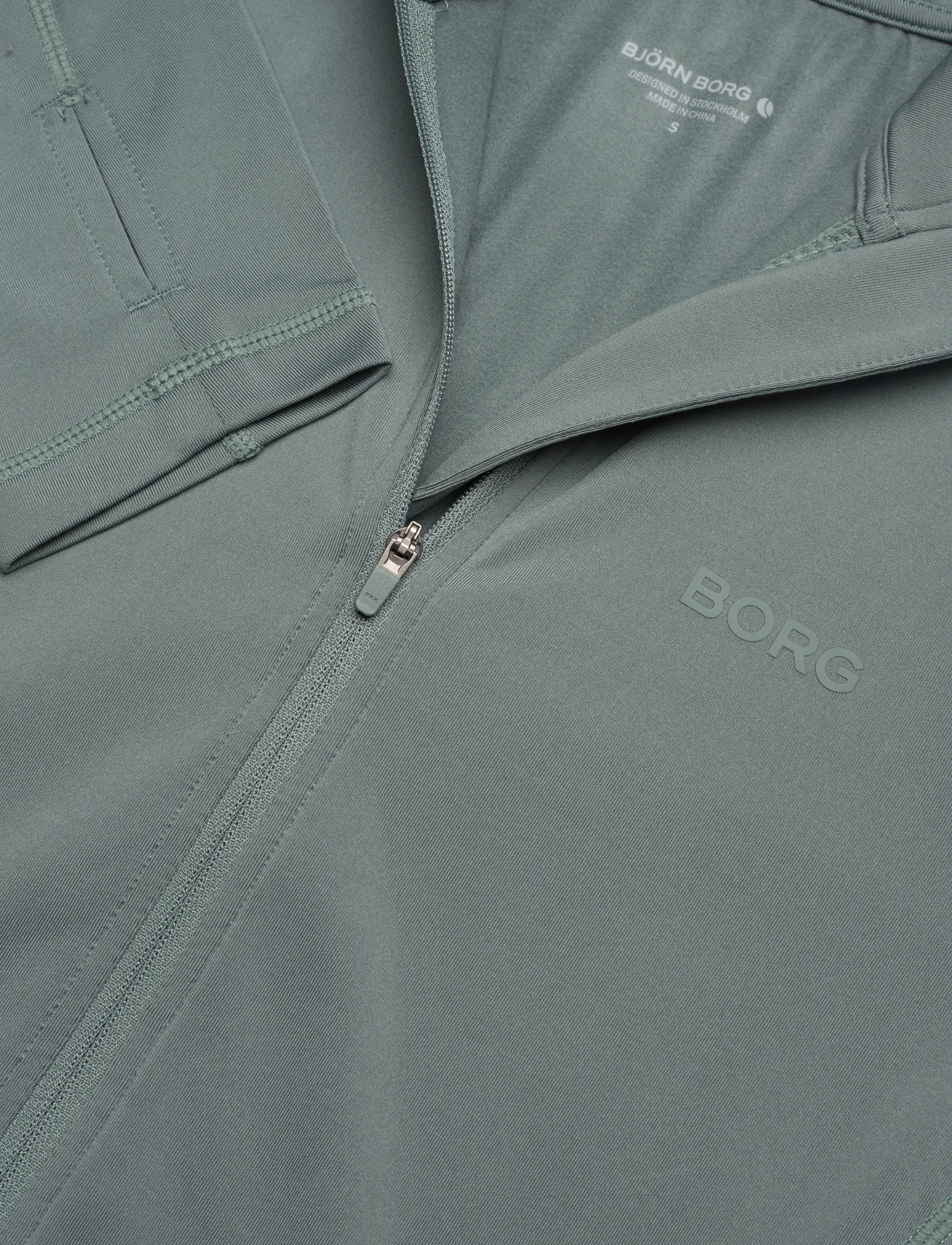 Björn Borg - BORG FULL ZIP MIDLAYER - mellanlager - balsam green - 2