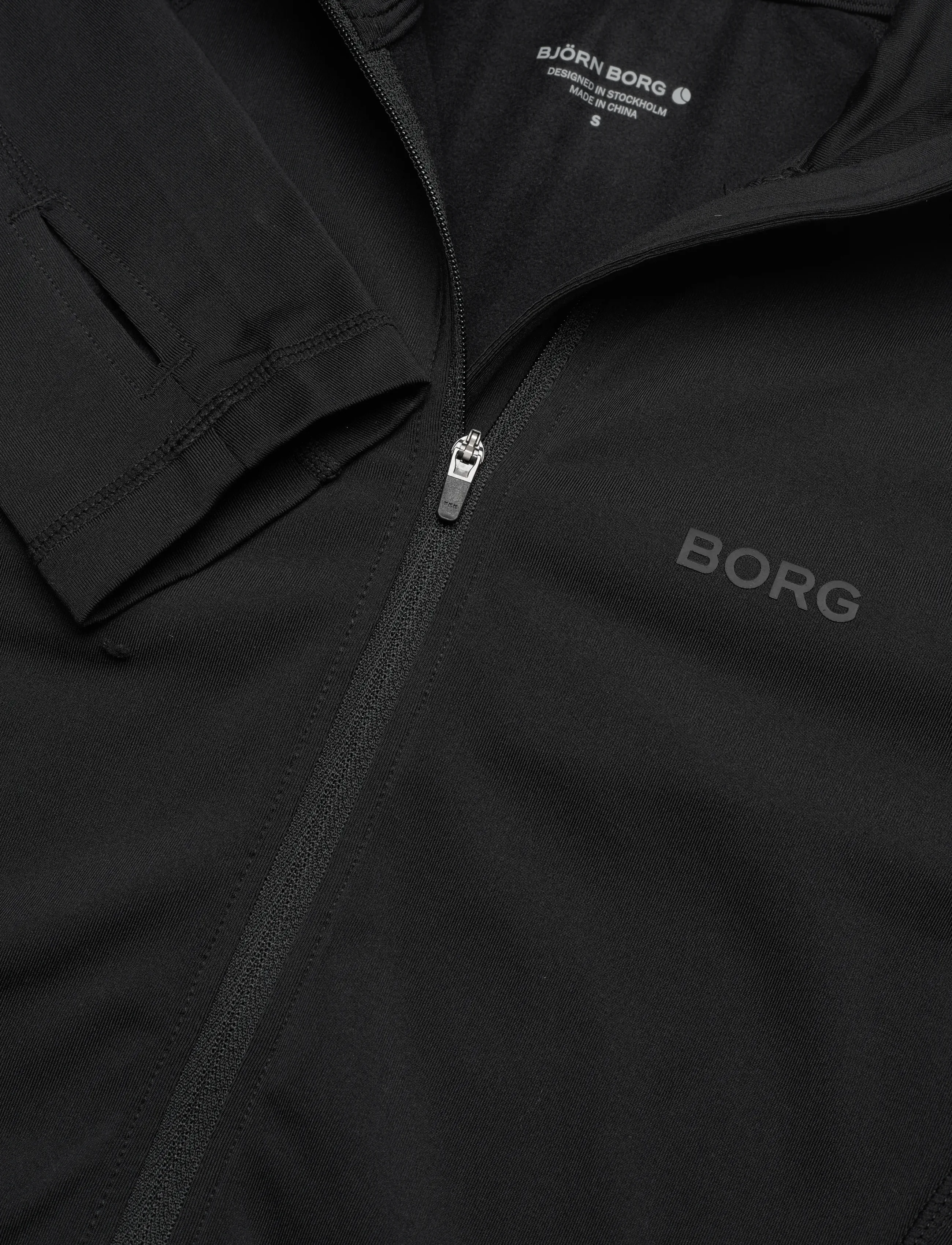 Björn Borg - BORG FULL ZIP MIDLAYER - vidējais slānis – virsjakas - black beauty - 2