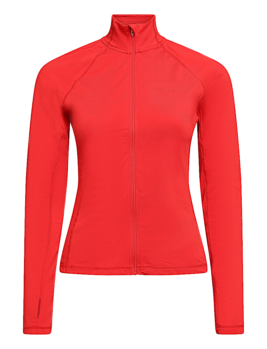 Björn Borg - BORG FULL ZIP MIDLAYER - oberteile - flame scarlet - 0