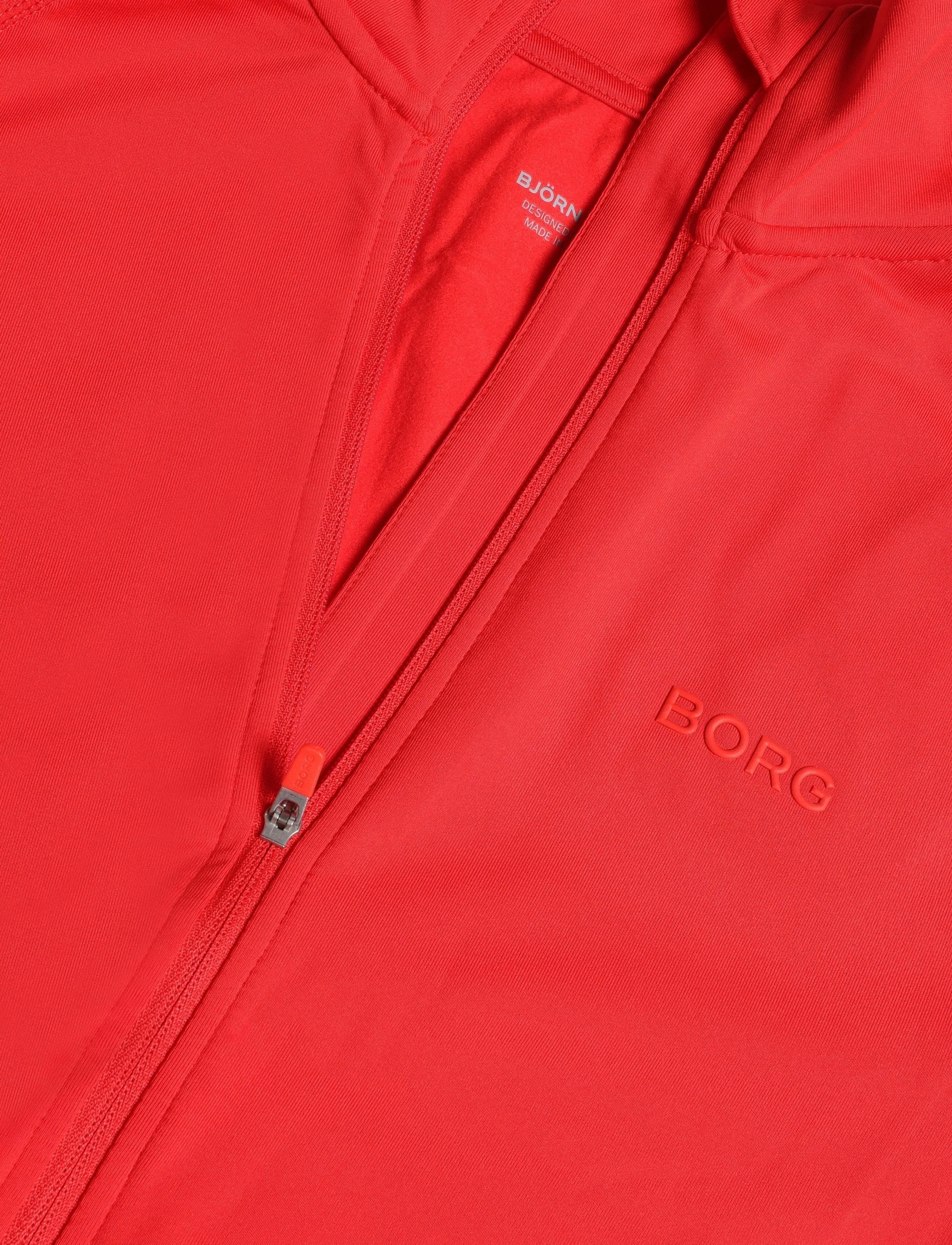 Björn Borg - BORG FULL ZIP MIDLAYER - kampsunid ja vahekihid - flame scarlet - 2
