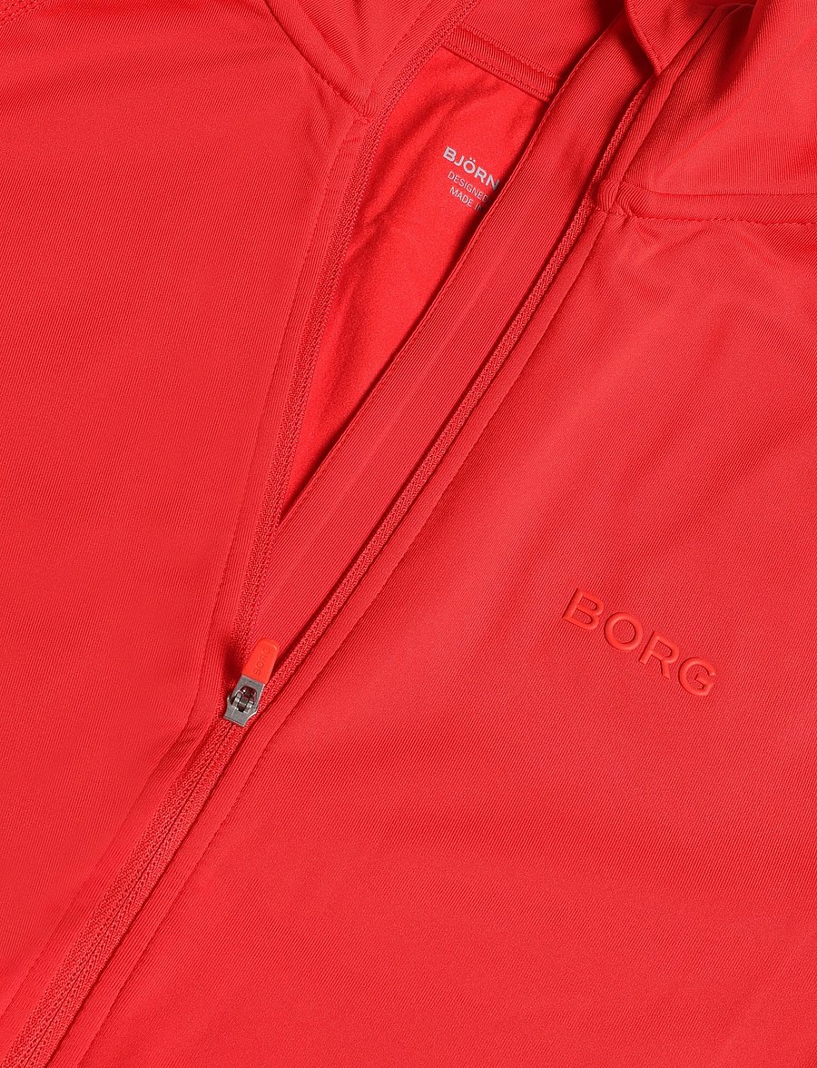 Björn Borg - BORG FULL ZIP MIDLAYER - oberteile - flame scarlet - 2